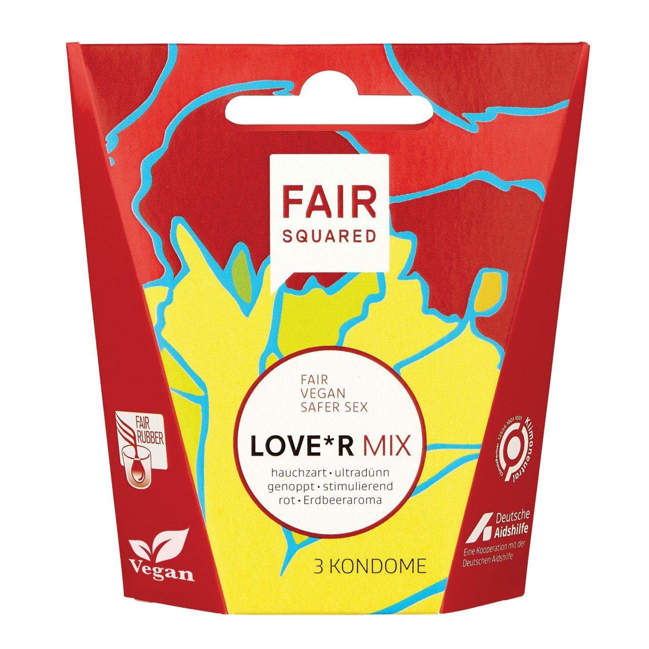 Fair Squared Einhand-Kondome FAIRQUARED Love*r Mix - (div. Varianten)