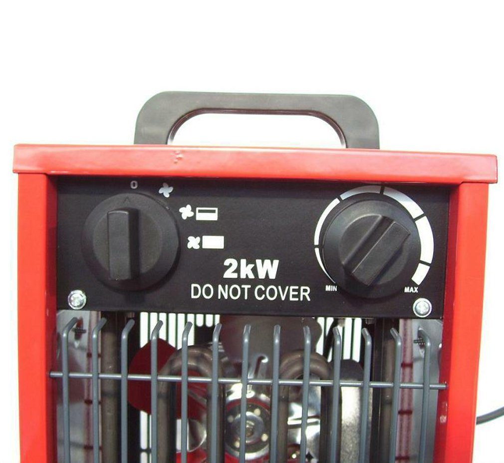 Apex Heizgerät Bauheizer Heizlüfter 55204 Elektro Heizgerät 2000W 2kW Heizkanone