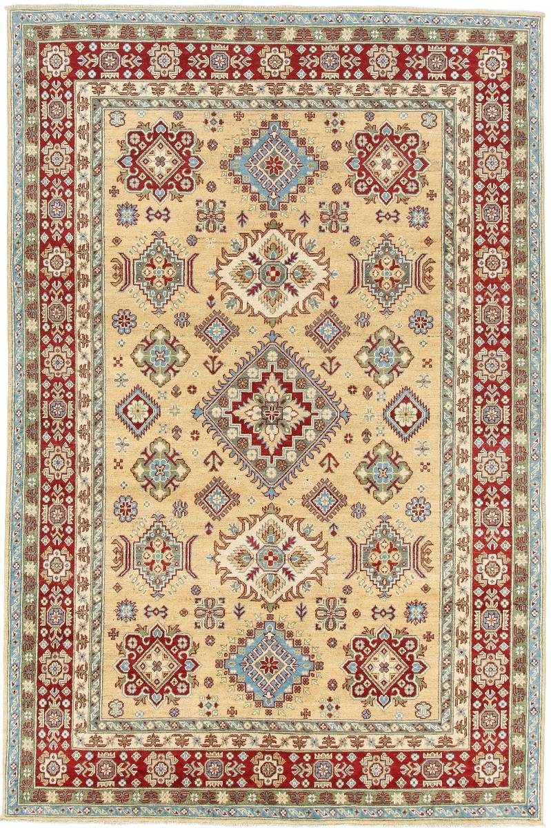 Orientteppich Kazak 199x300 Handgeknüpfter Orientteppich, Nain Trading, rechteckig, Höhe: 5 mm