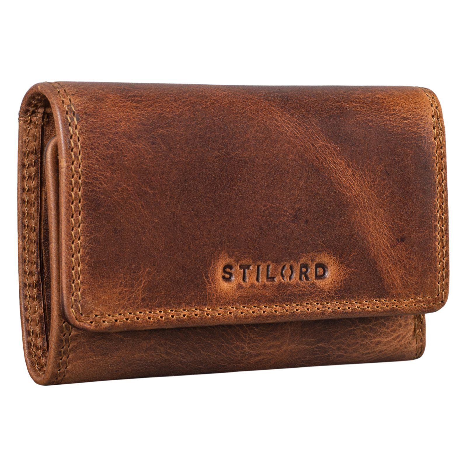 STILORD Schlüsseltasche "Clay" Minibörse Leder