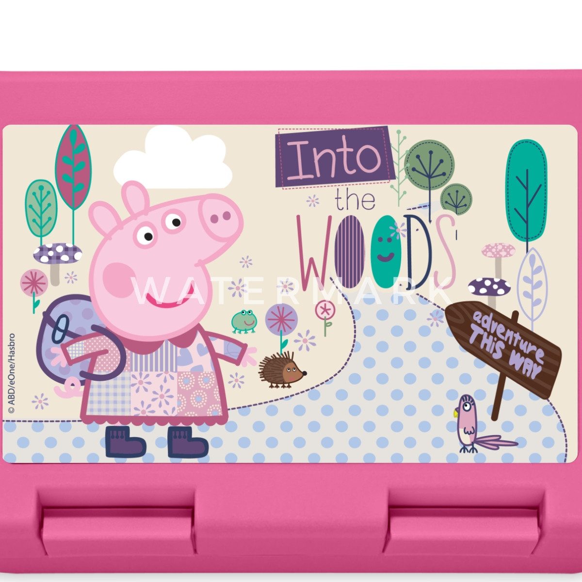 Spreadshirt Lunchbox Peppa Wutz Auf Abenteuerreise Brotdose Lunchbox, Plastik, Aluminium
