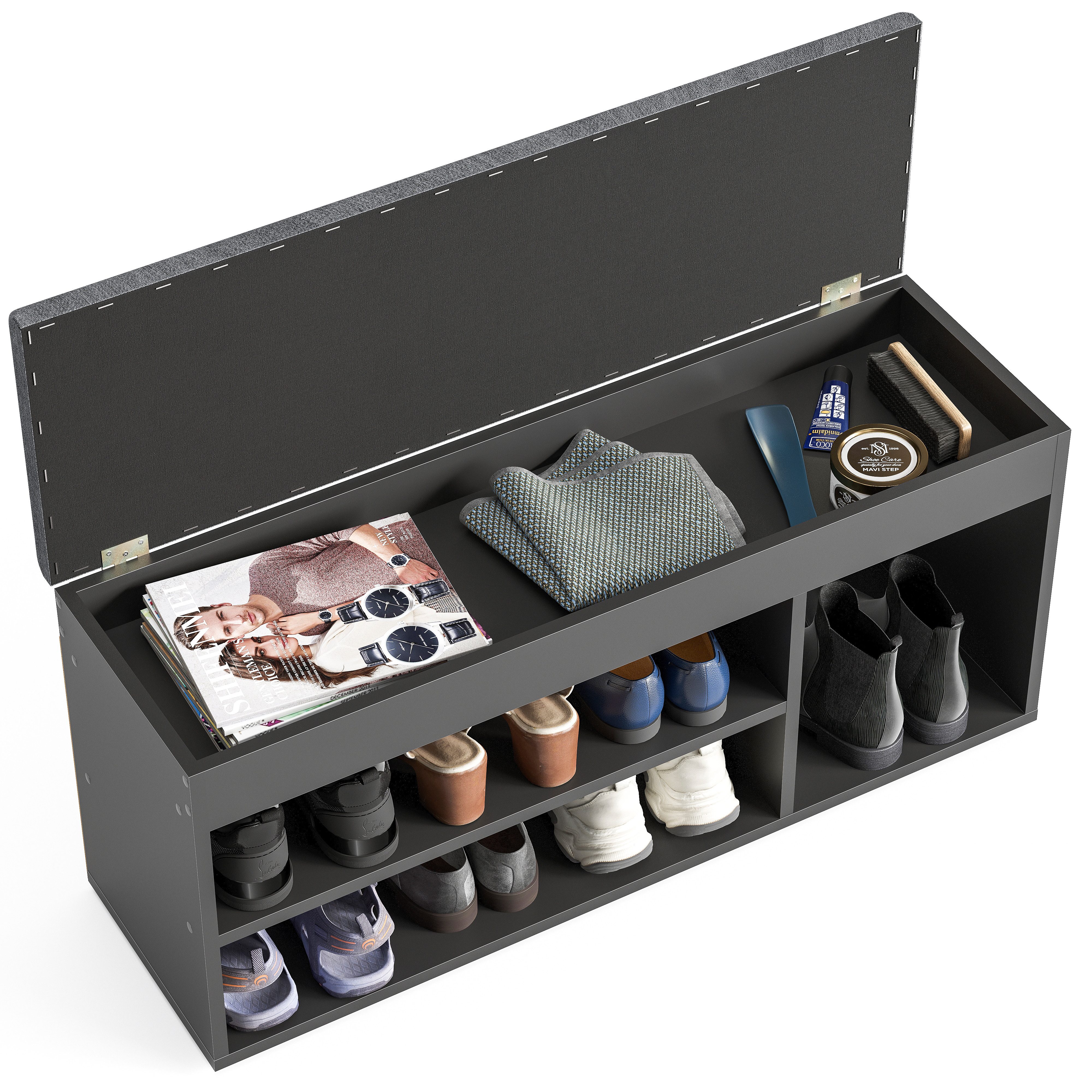 KOMTO Schuhbank Mit Sitzfläche Schuhregal Bank günstig online kaufen