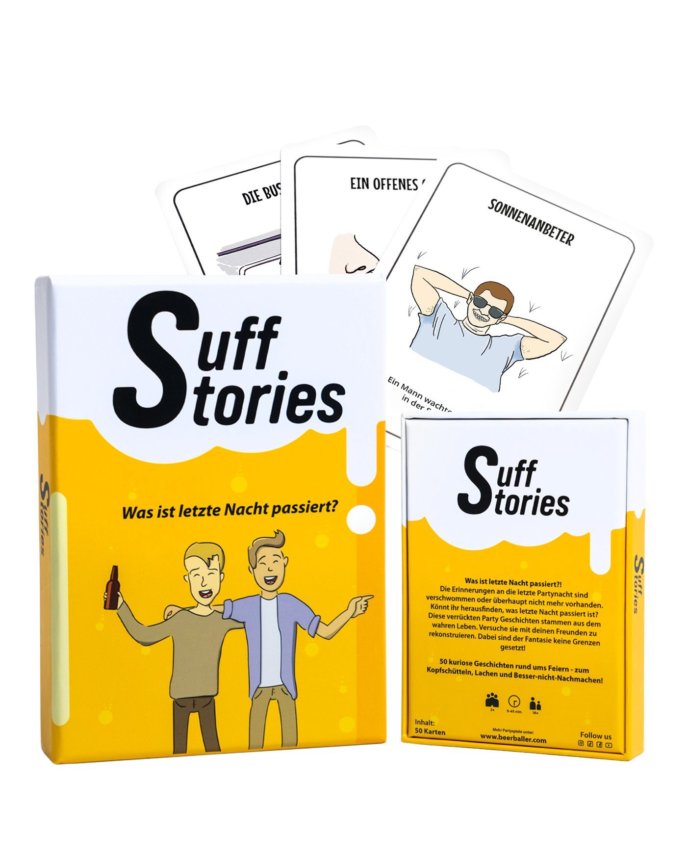 BeerBaller Spielesammlung, BeerBaller® Suff Stories - 50 kuriose Geschichten rund ums Feiern!