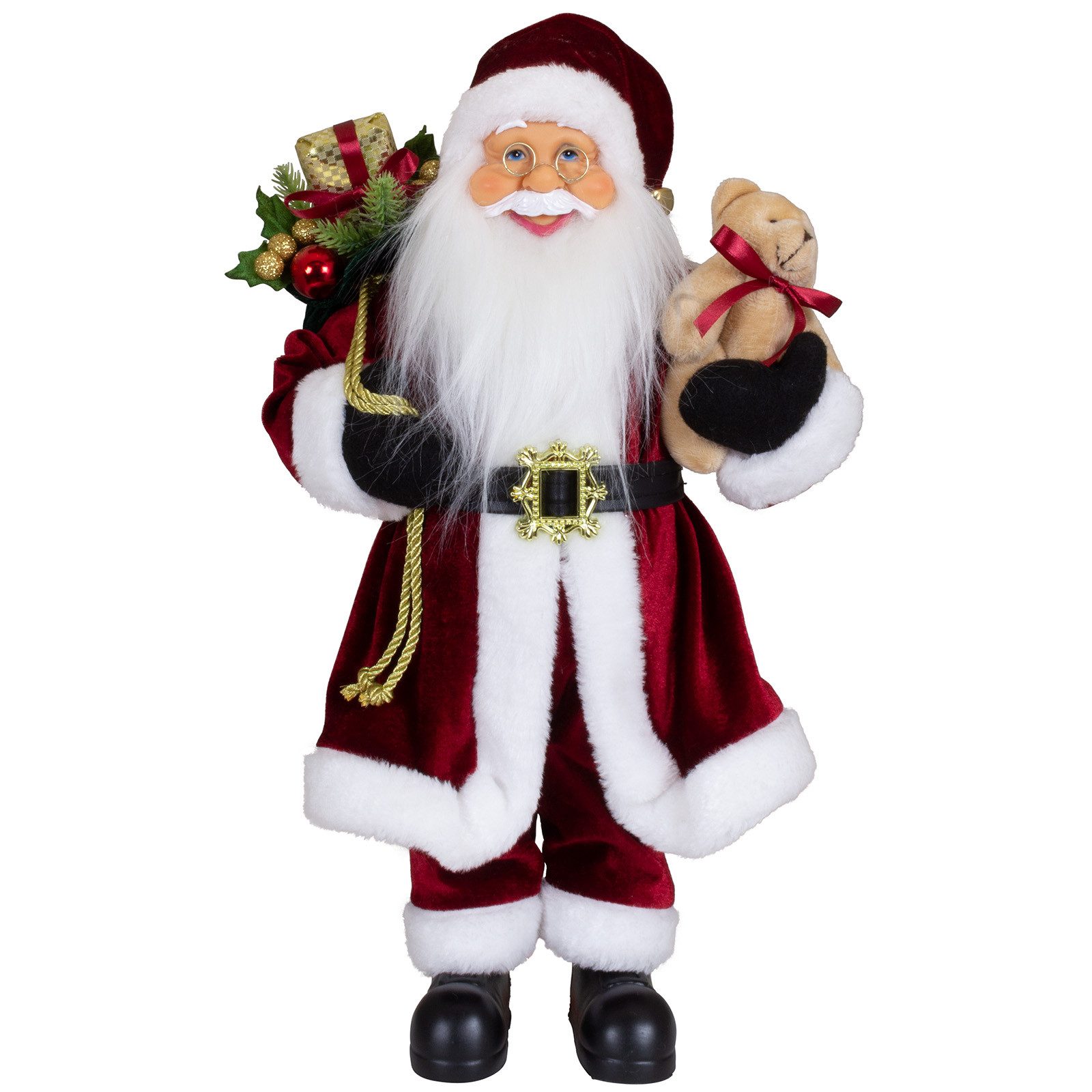 Christmas Paradise Weihnachtsmann Torben, 4 Größen (30-80cm) (Deko Figur, 1 St., stehend), rot