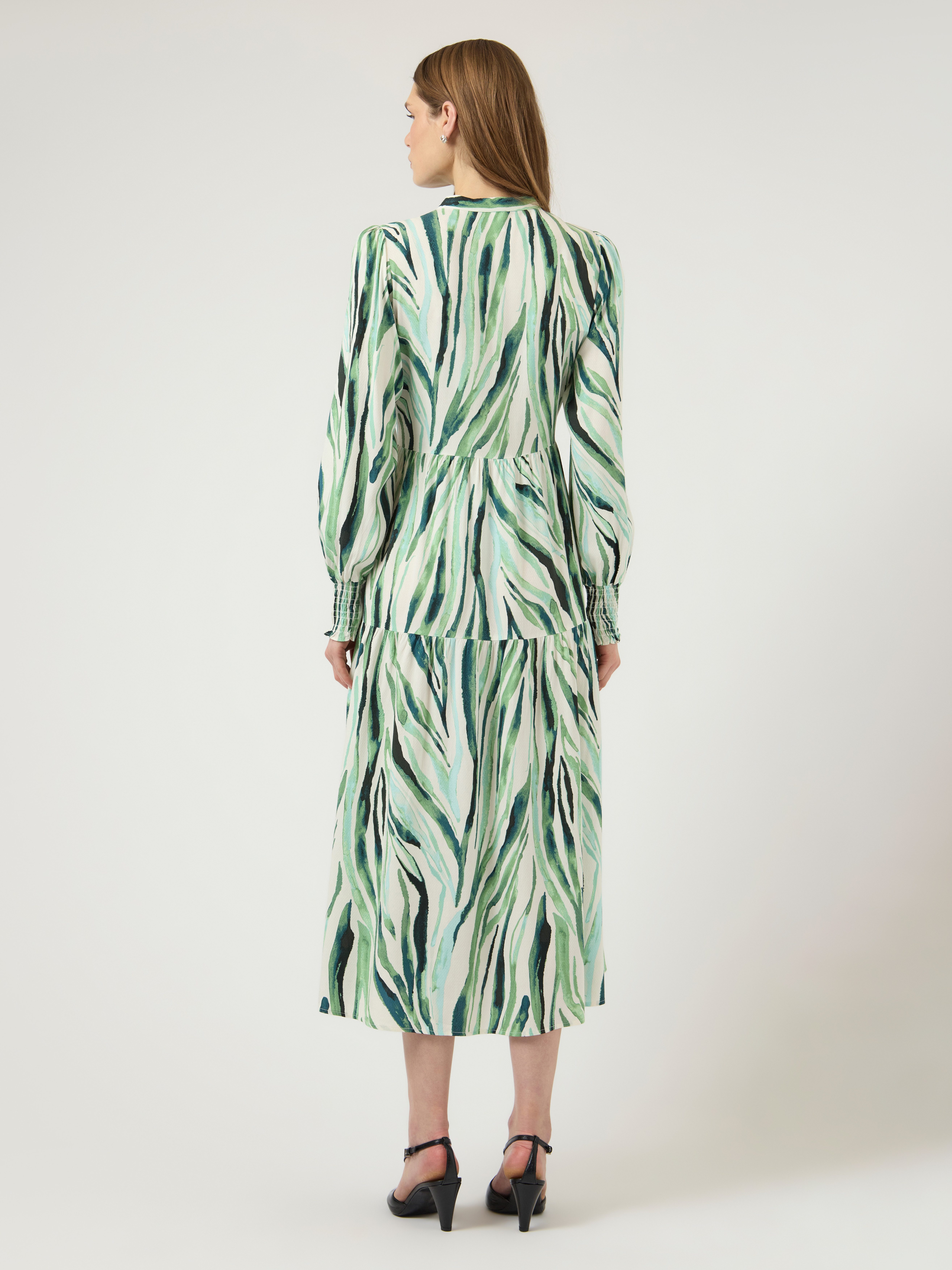 Y.A.S Druckkleid YASASINA LS LONG SHIRT DRESS S. NOOS Sommerkleid günstig online kaufen