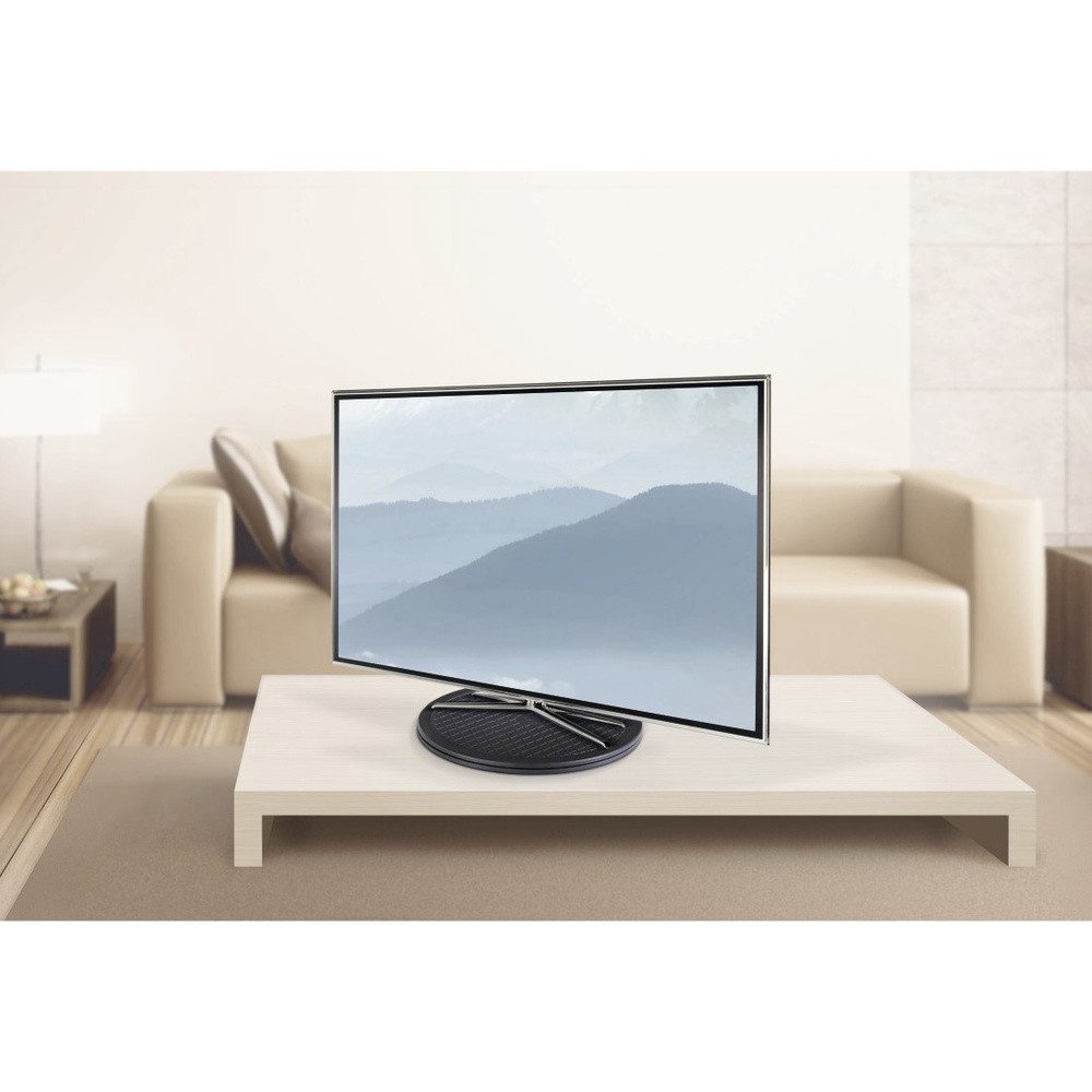 Hama Schreibtischaufsatz Hama 00220892 Monitor-Drehteller Schwarz günstig online kaufen