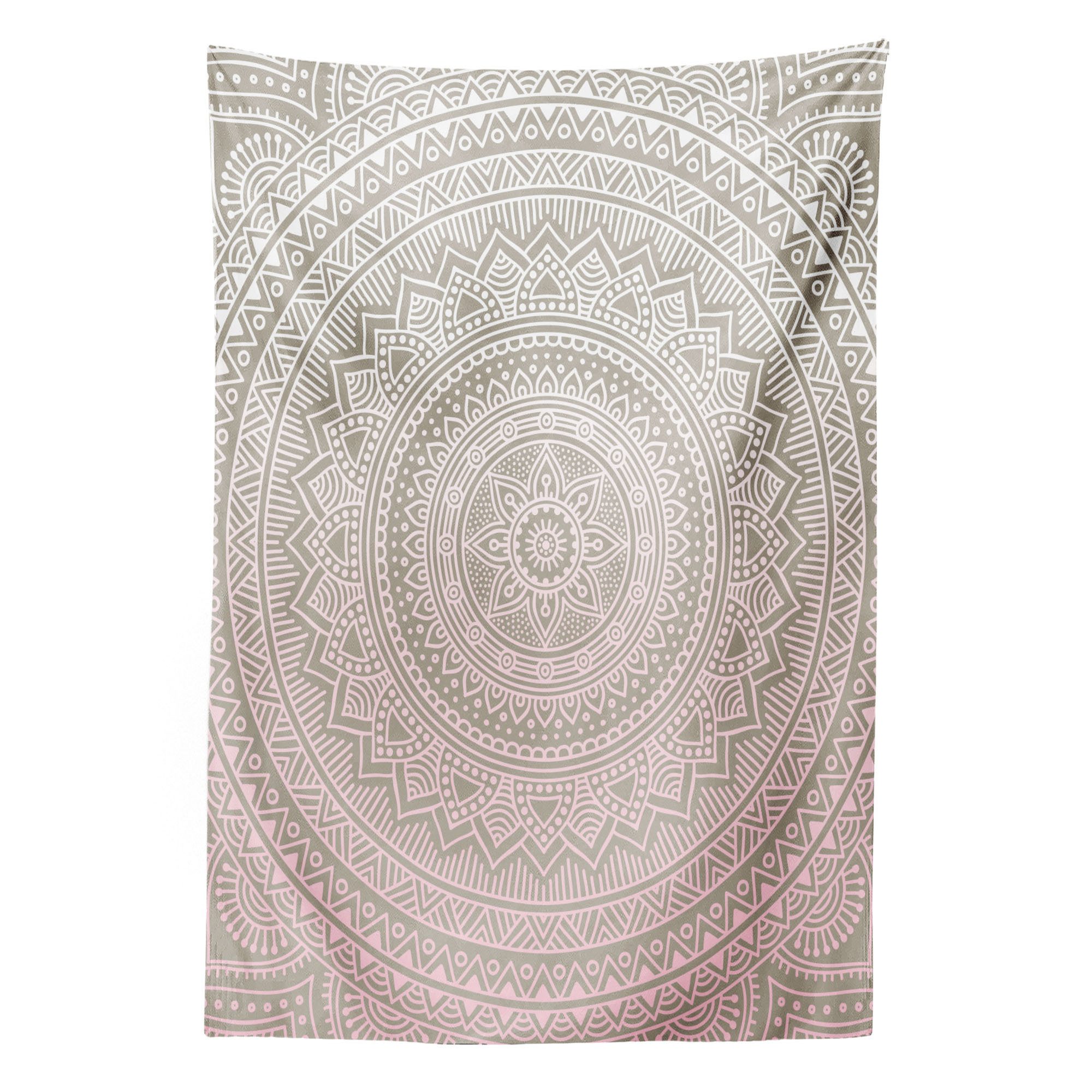 Abakuhaus Wandteppich aus Weiches Mikrofaser Stoff Für das Wohn und Schlafzimmer, rechteckig, Mandala Themen india