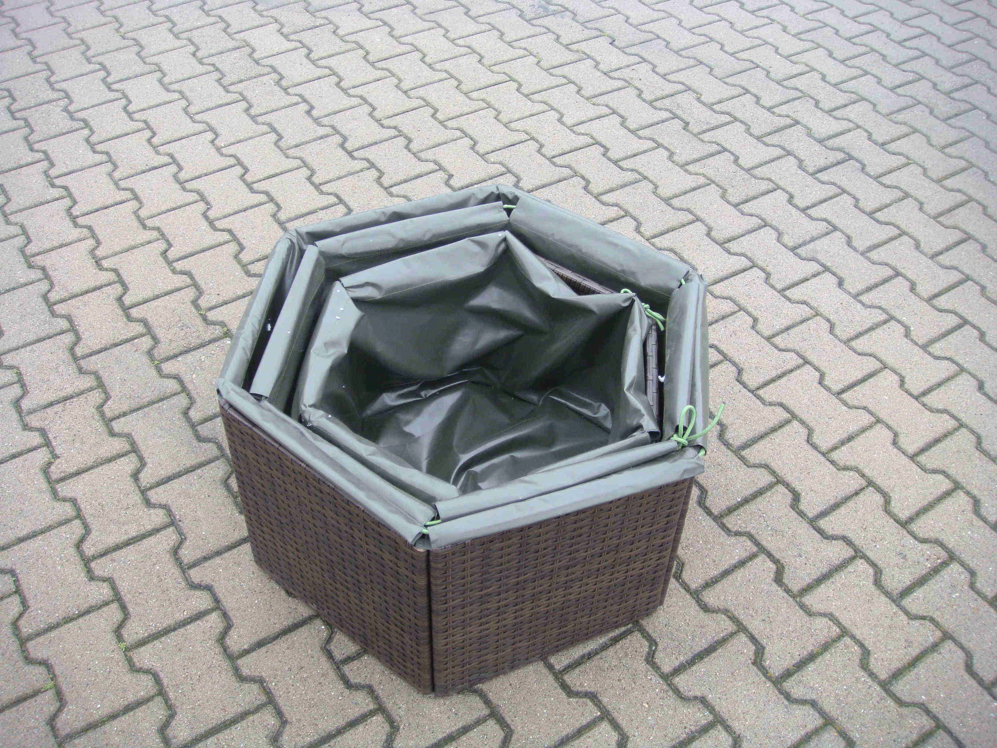 MERXX Pflanzkübel Hexagon, versch. Größen
