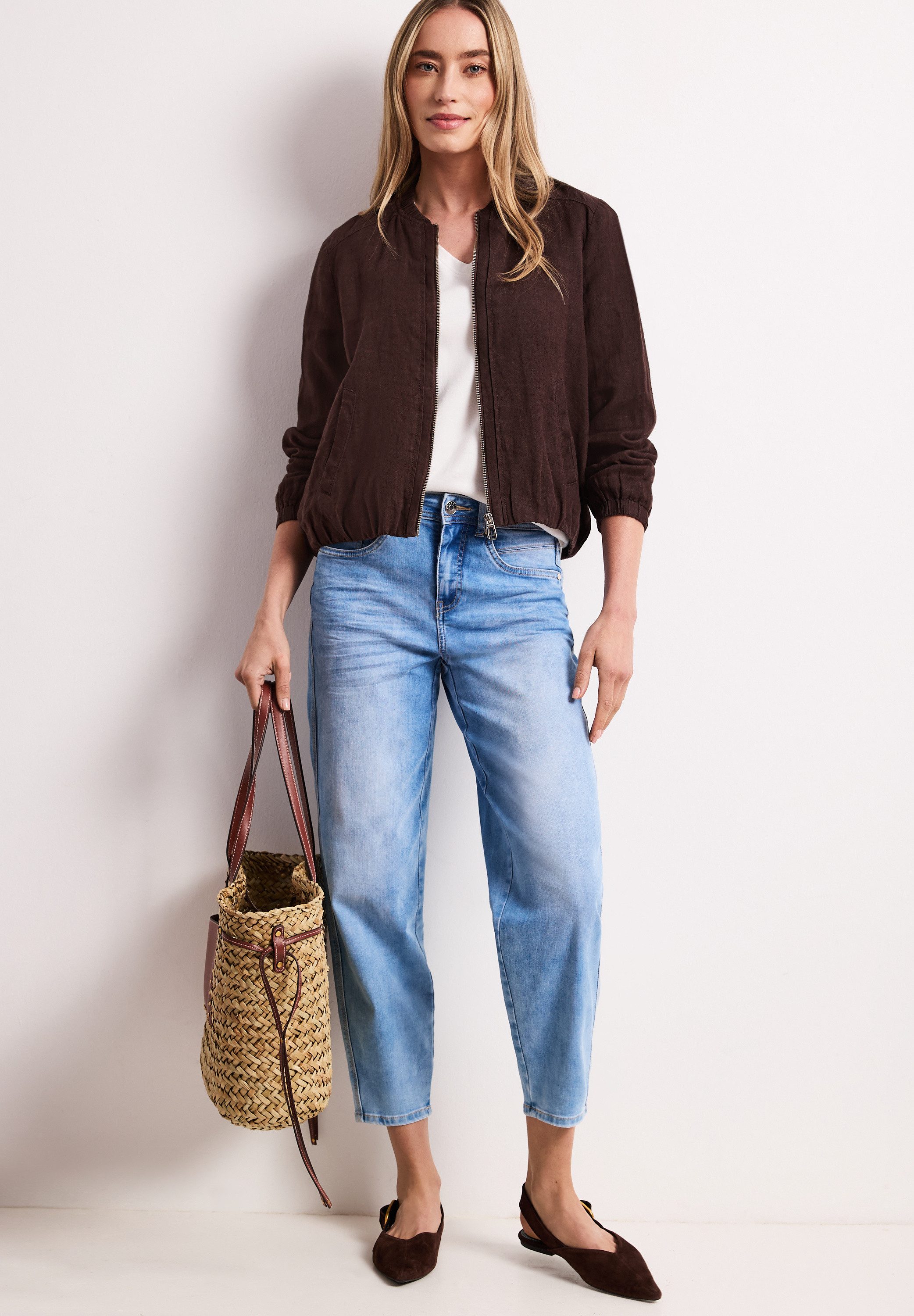 STREET ONE Blouson aus Leinen