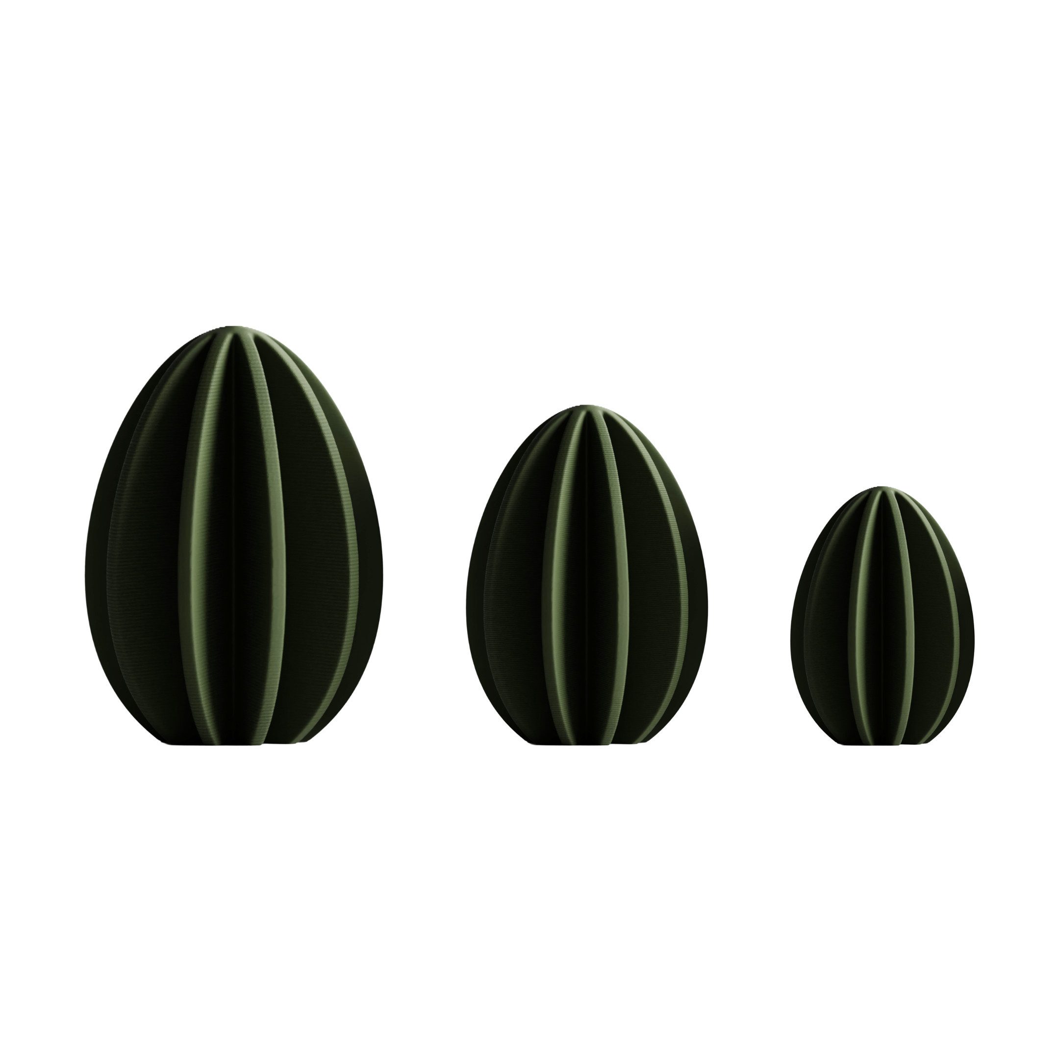 Shapes - Decorations Dekofigur Minimalistisches Ostereier Set – Deko Eier im Dreierset (3er-Set, 1 x Osterei (klein), 1 x Osterei (mittelgroß), 1 x Osterei (groß), Dekofiguren für Ostern