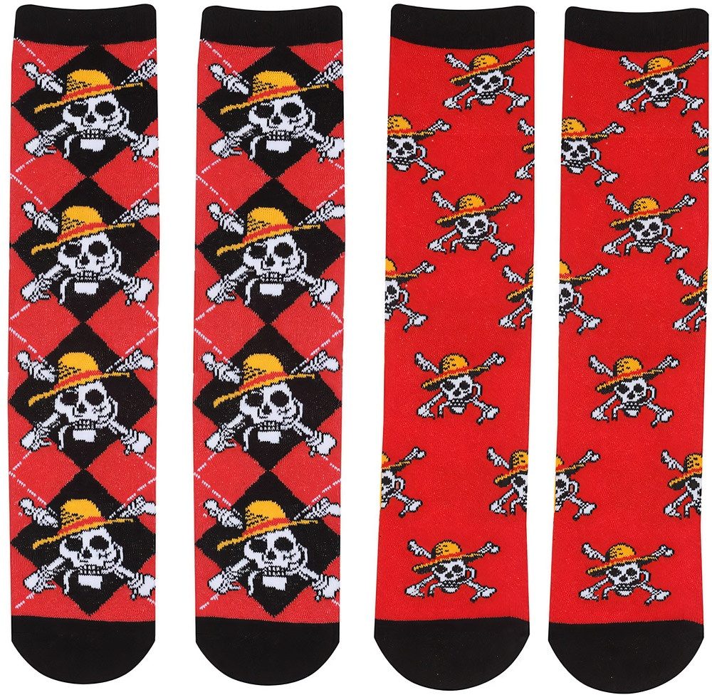 One Piece Anime Socken Skull/Logo Repeat Socks