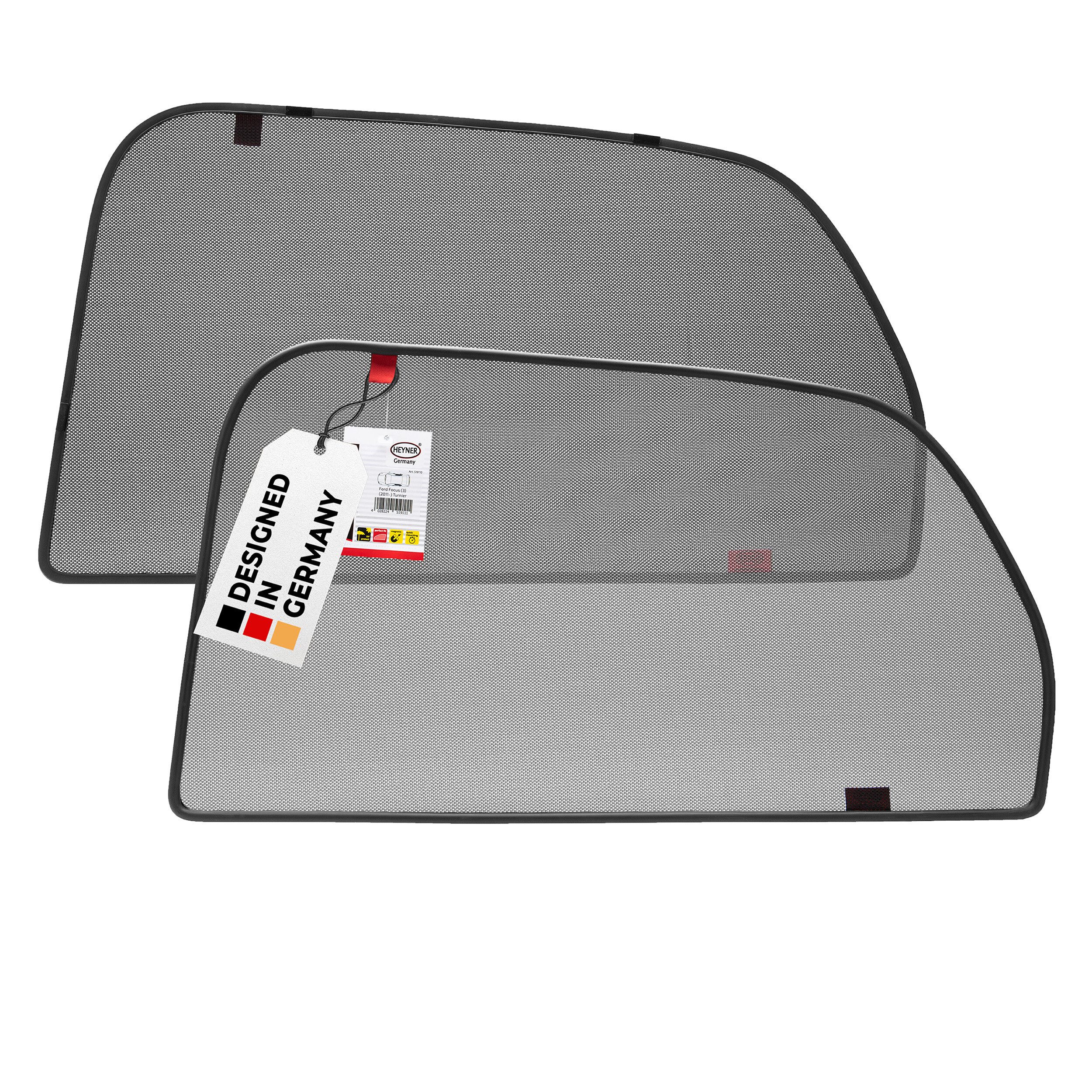 HEYNER Autosonnenschutz Premium Sonnenschutz Rücksitz Ford Focus III (ab 2011), (Set, 1-St)