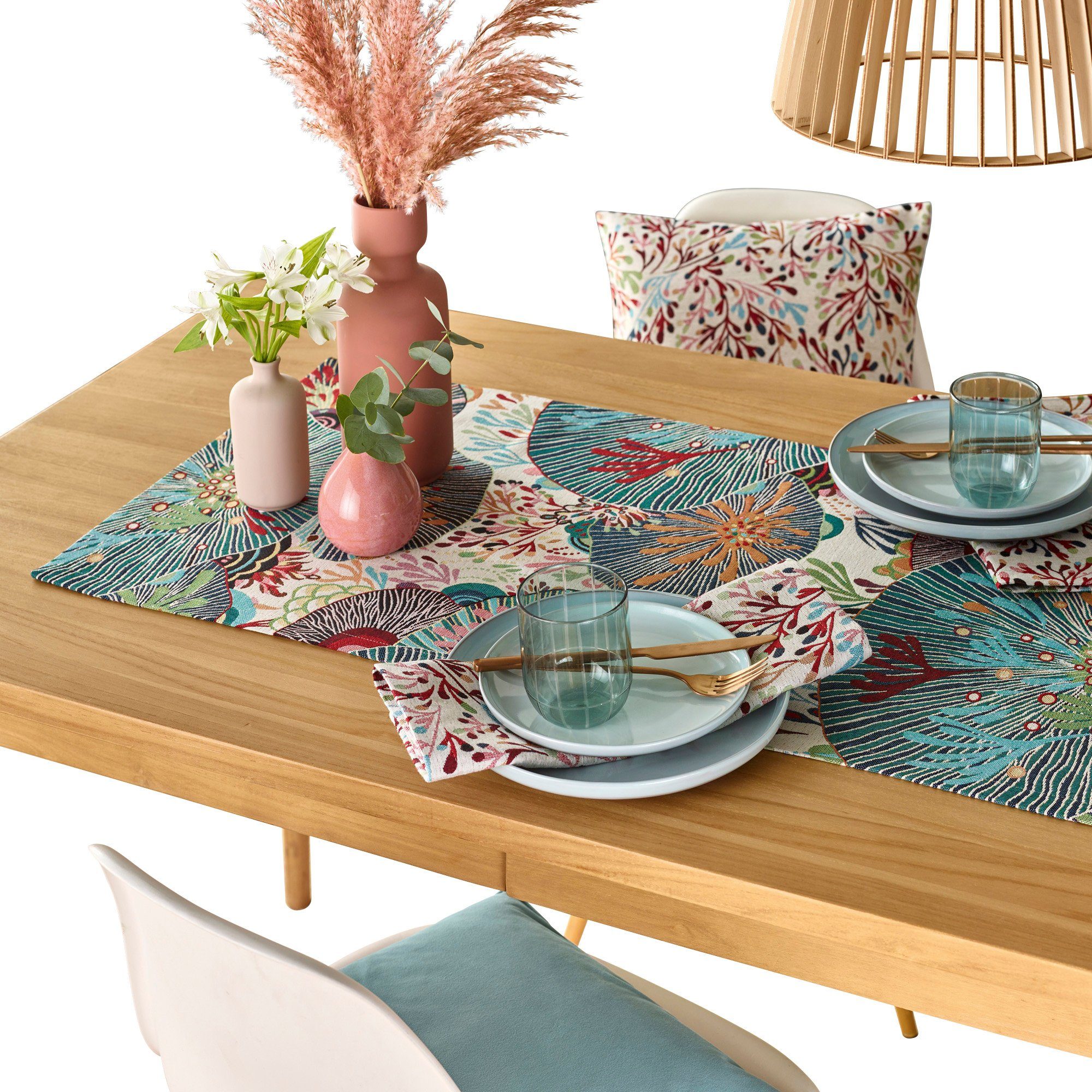 sander table + home Tischdecke Tischläufer "Sea Flowers" (1tlg), Blumen