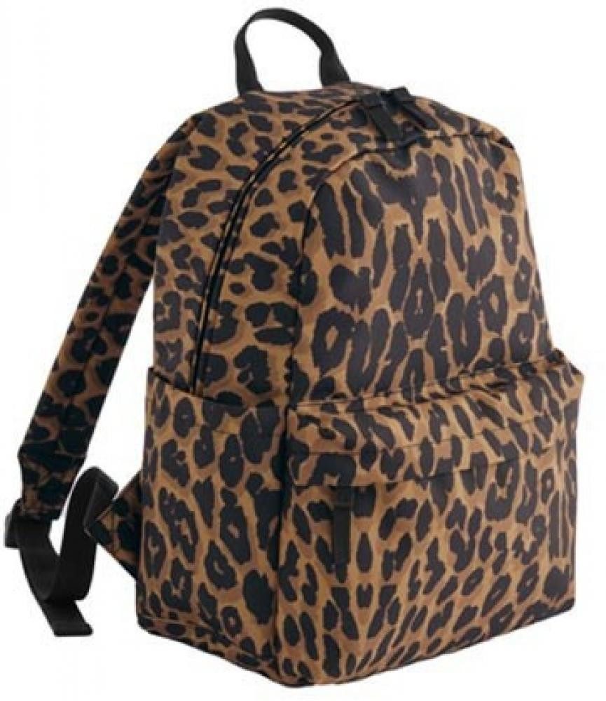 BagBase Freizeitrucksack Leopard Print Mini Rucksack