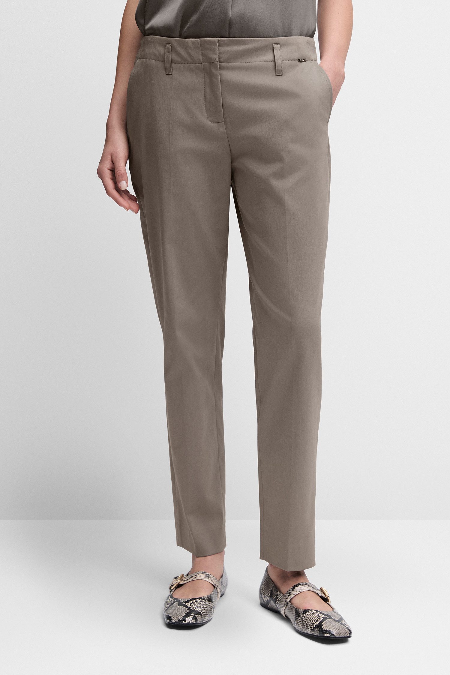 Cinque Anzughose CIHAMELIN Tapered Fit, fließender Stoff, cleane Silhouette