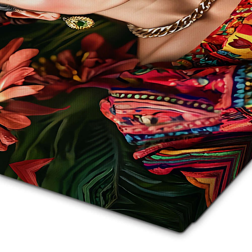 Posterlounge Wandbild Frida Kahlo Floral, Mark Ashkenazi, erhältlich als Poster, Leinwandbild, Wandsticker oder Acrylglasbild