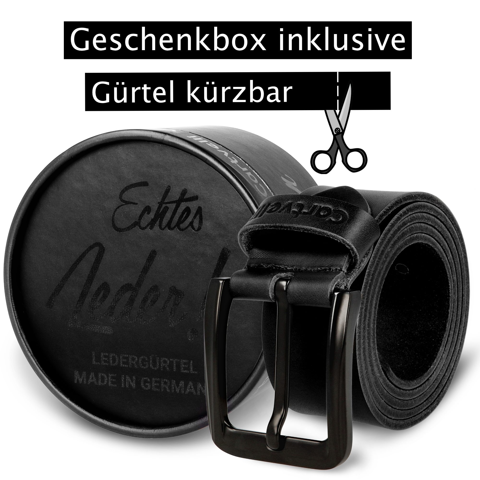 Cartvelli Ledergürtel Cartvelli Ledergürtel Herren Made in Germany 40mm ink günstig online kaufen