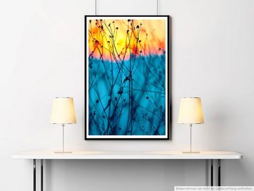 Sinus Art Poster Pflanzen bei Sonnenaufgang 60x90cm Poster