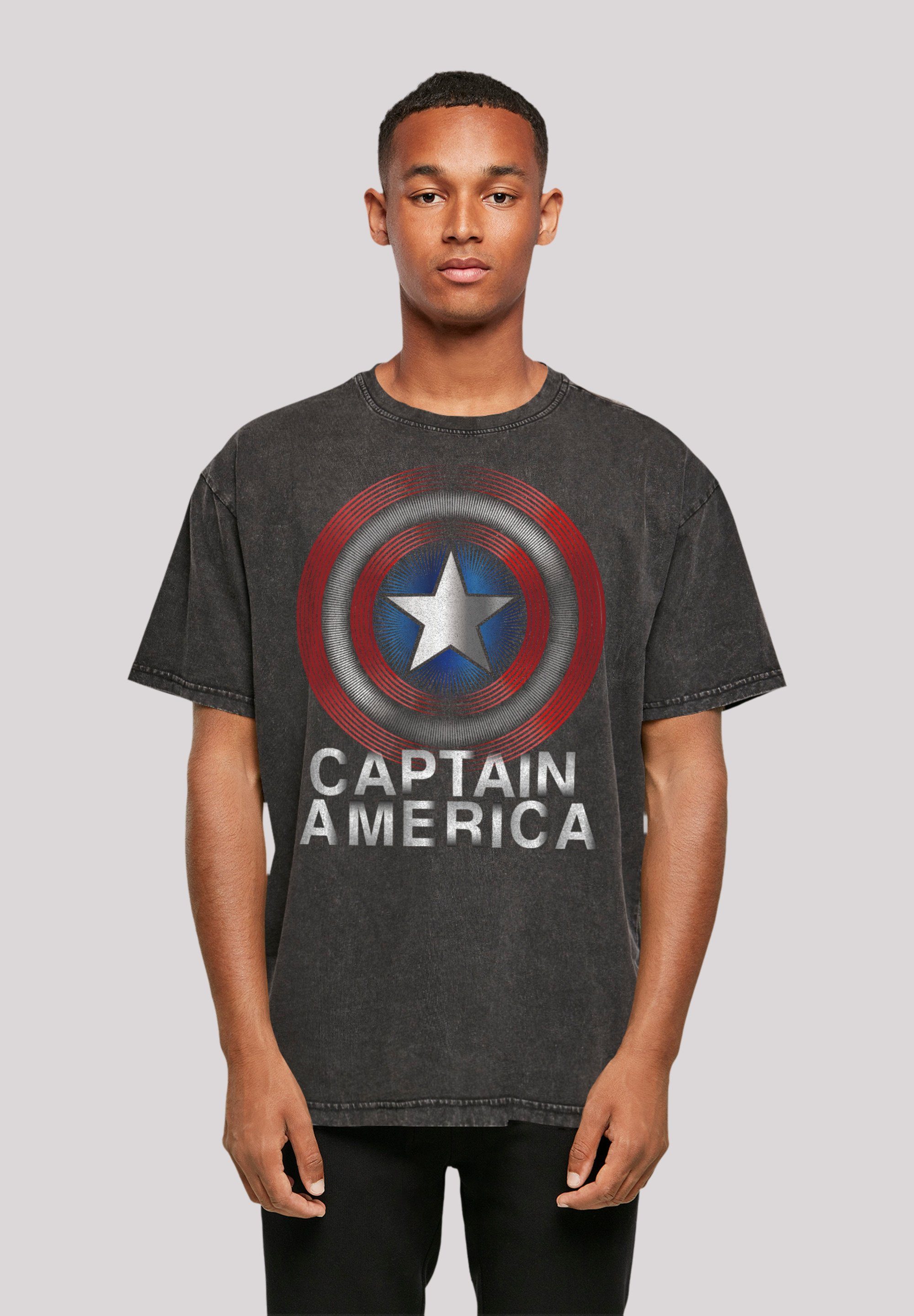 F4NT4STIC T-Shirt Marvel Captain America Flash Logo Premium Qualität,  Offiziell lizenziertes Marvel T-Shirt