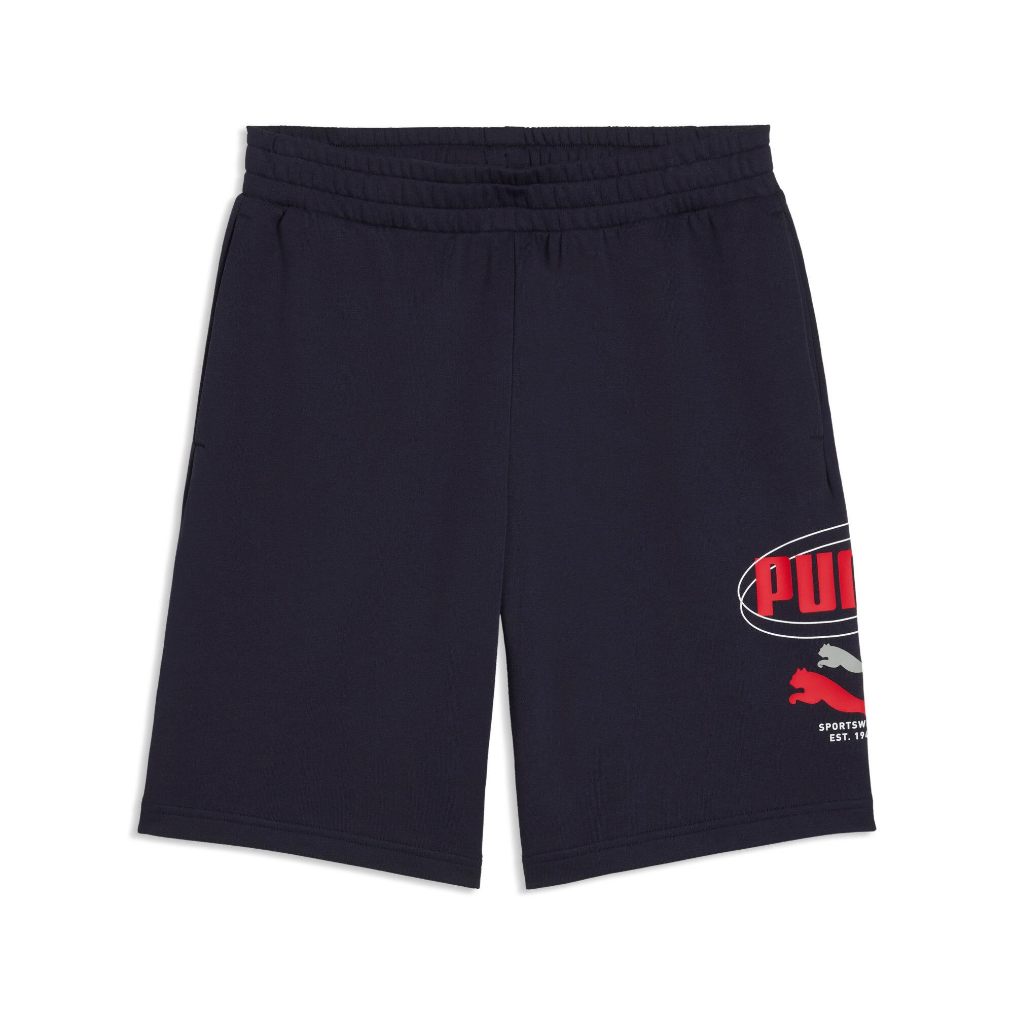PUMA Trainingsshorts ESS LOGO LAB STORY 1 SHORTS 10’’ TR Regular Fit, sportlicher Stil, mit Eingrifftaschen