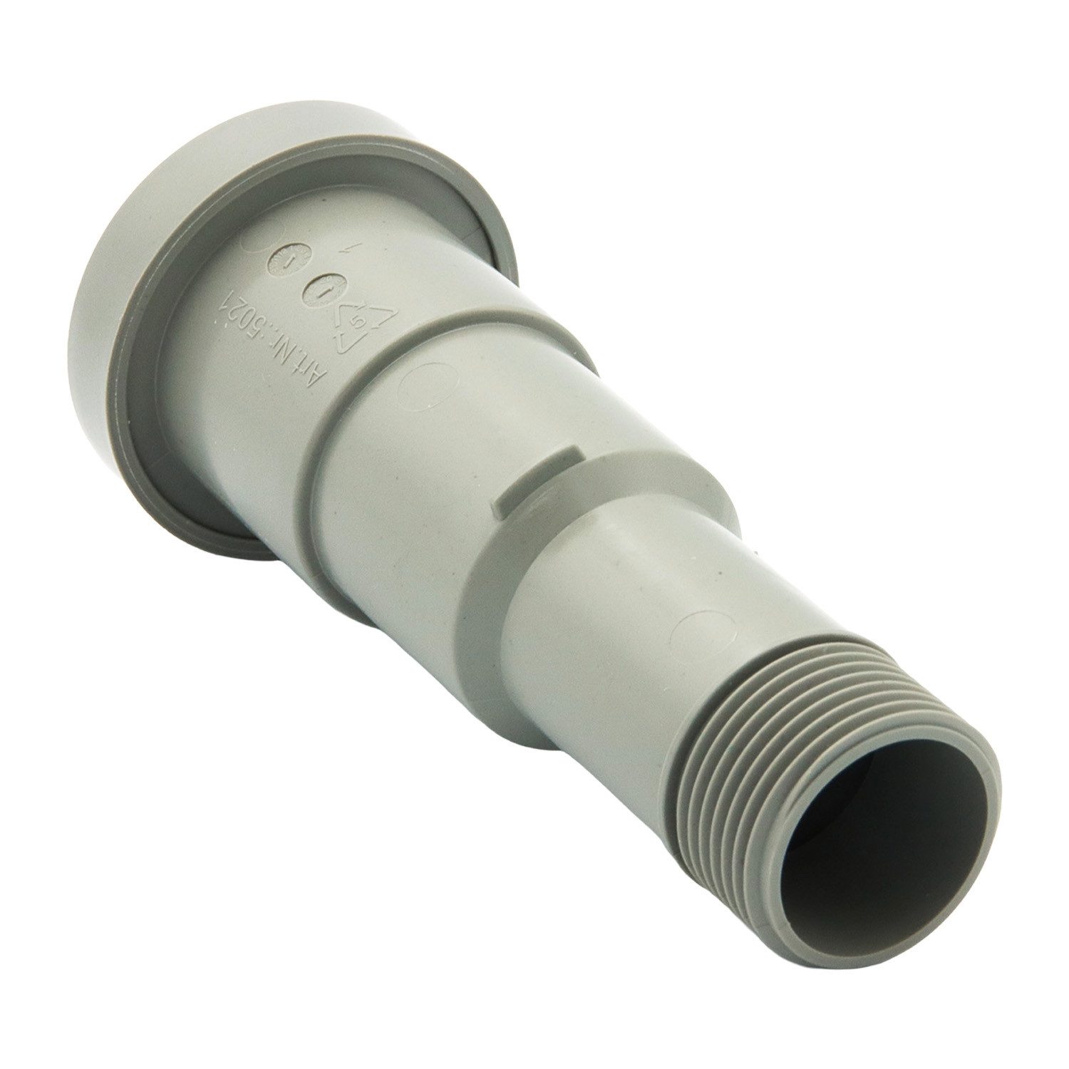 Haas Otto PP-Rohr Multiadapter mit DN 40 und DN 32 Muffe, DN 40 Spitzende und 1" Gewinde, 0 °