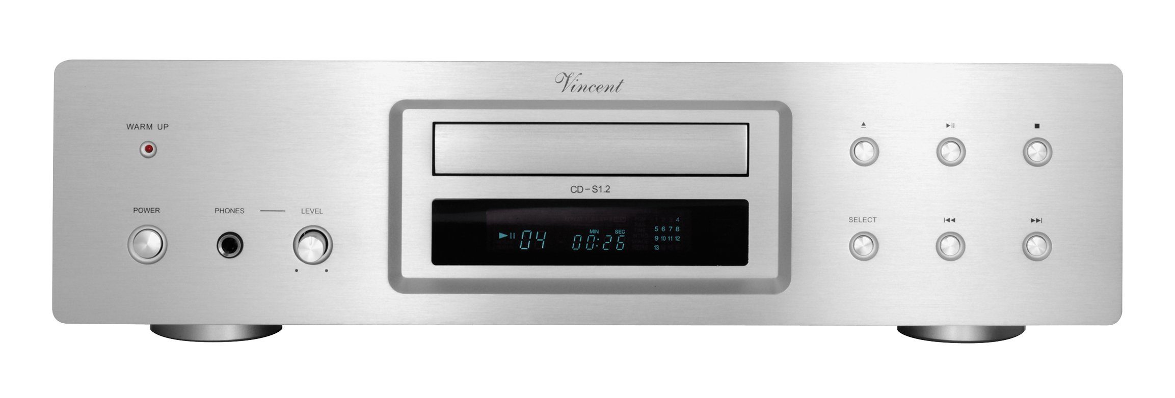 Shoppen Sie die neuesten Artikel! Vincent CD-S1.2 (Highend mit CD-Player CD-Player Silber Röhrentechnik)