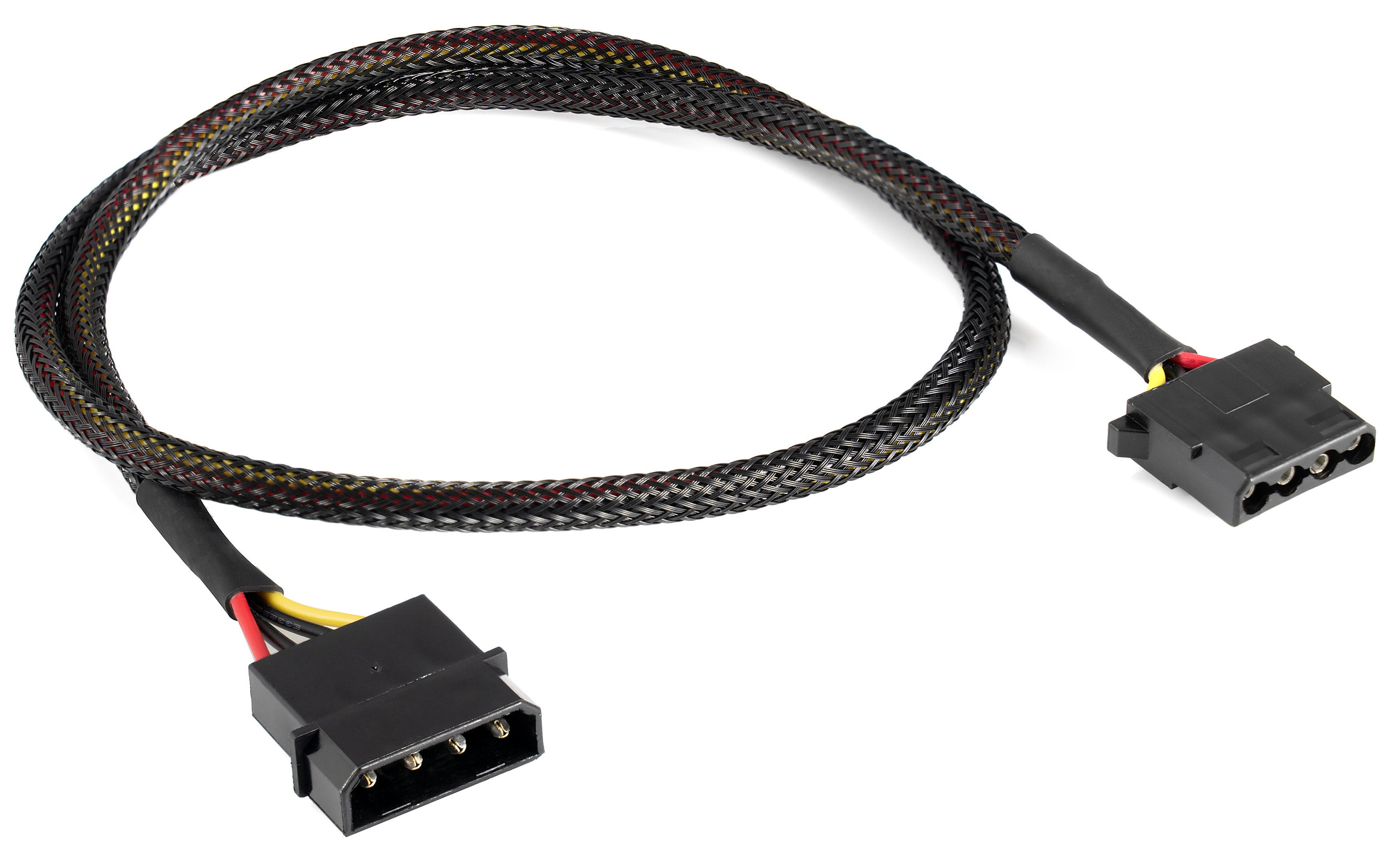 Molex Verlängerungskabel 60cm (4-Pin Stecker auf Buchse) Stromkabel