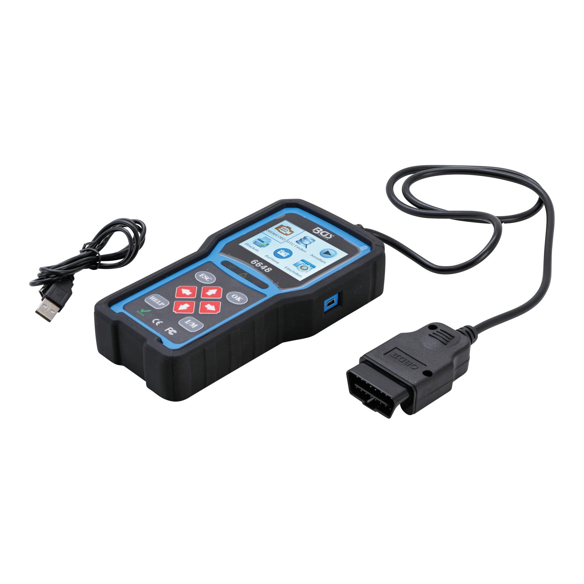 BGS technic Spannungsprüfer BGS OBD II (EOBD) Fehlerdiagnosegerät