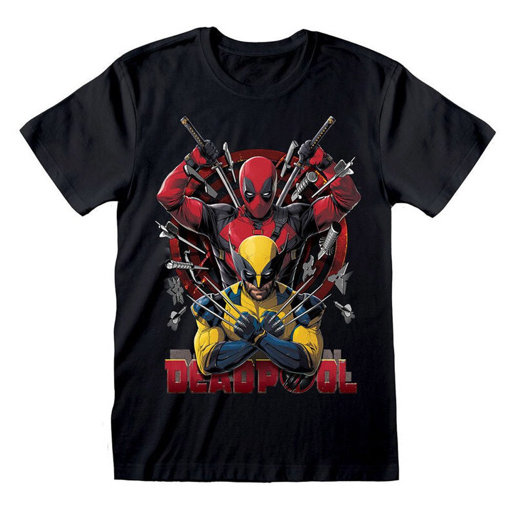 Deadpool T-Shirt Deadpool & Wolverine Weapons