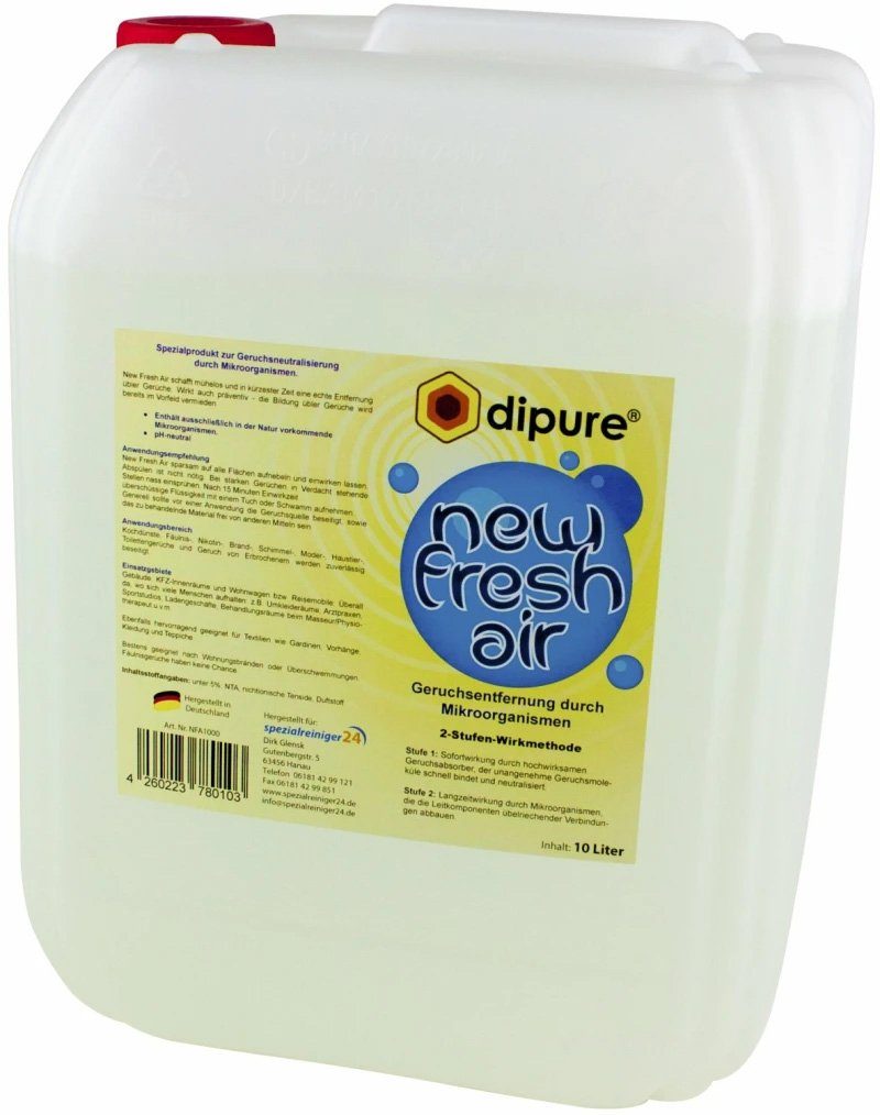 dipure Geruchsentferner New Fresh Air, Geruchsneutralisierer mit Mikroorganismen