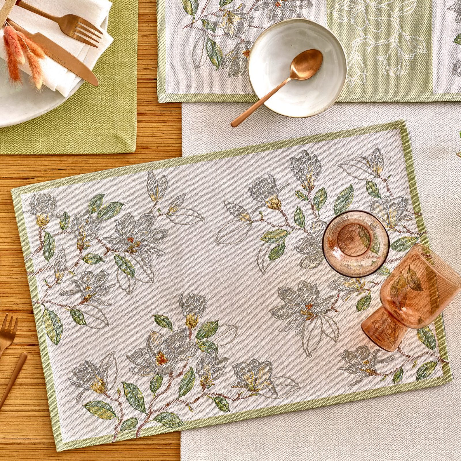 Platzset 2 x Tischset Platzset Maggy 32 x 48 cm Gobelin
