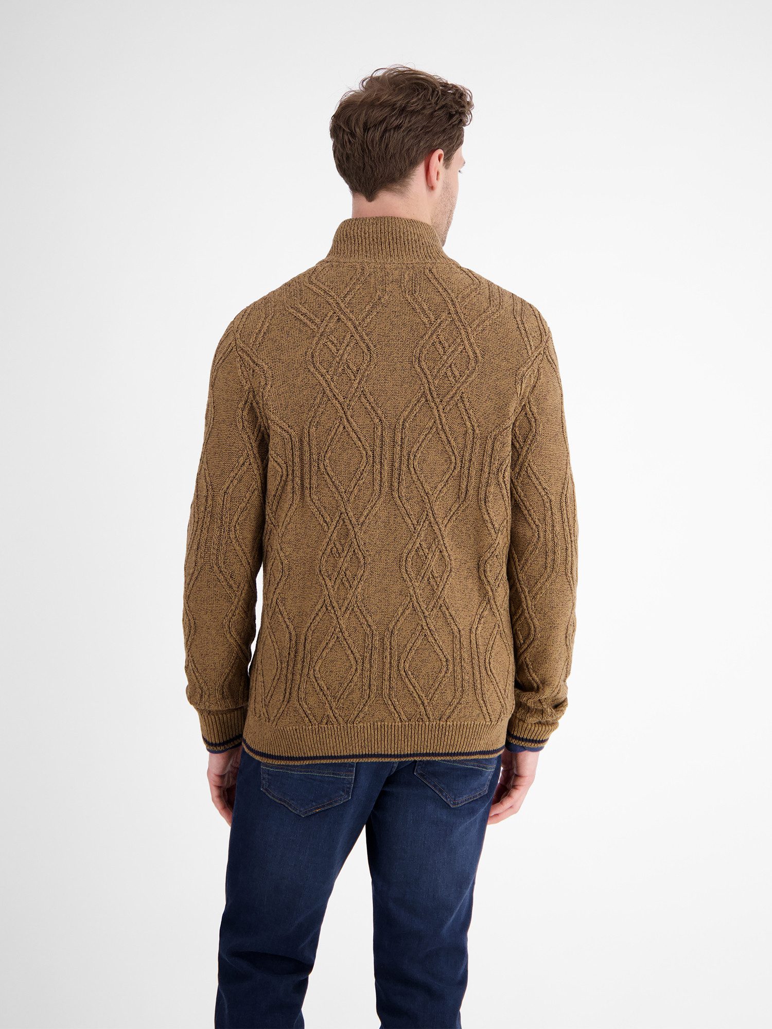 LERROS Strickjacke LERROS Herren-Strickjacke mit Zopfmuster günstig online kaufen