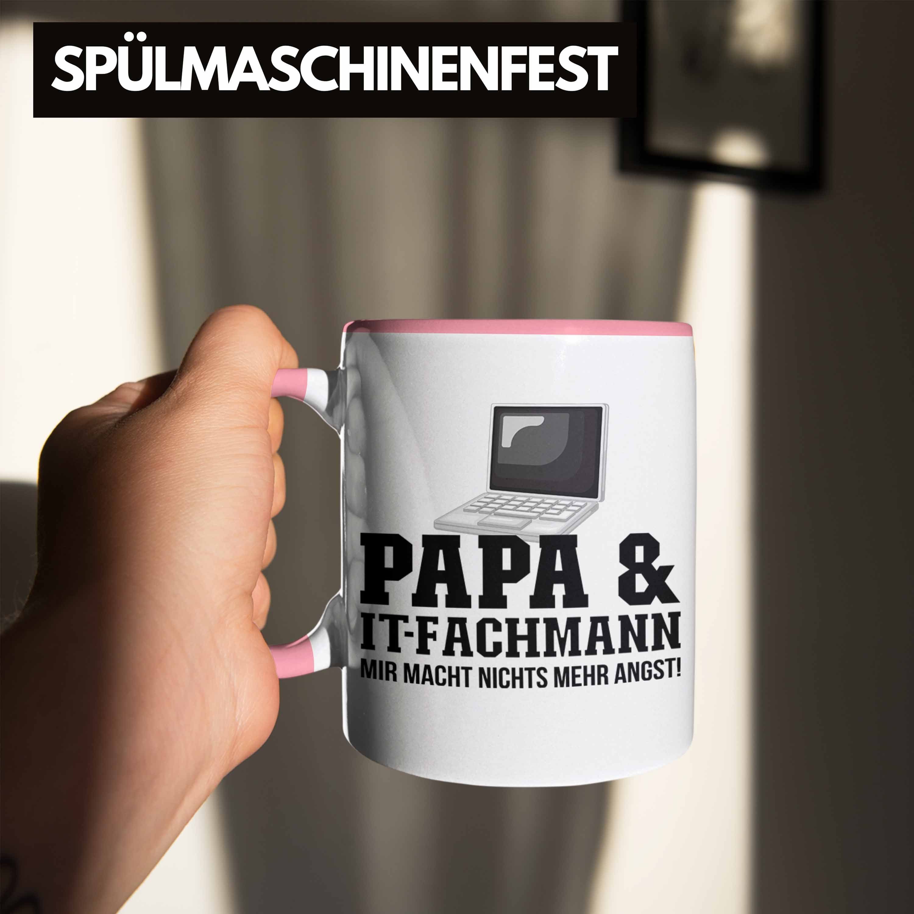 IT Papa Trendation IT-Fachmann Trendation und Tasse Tech Tasse Rosa für - Geschenkidee Vater