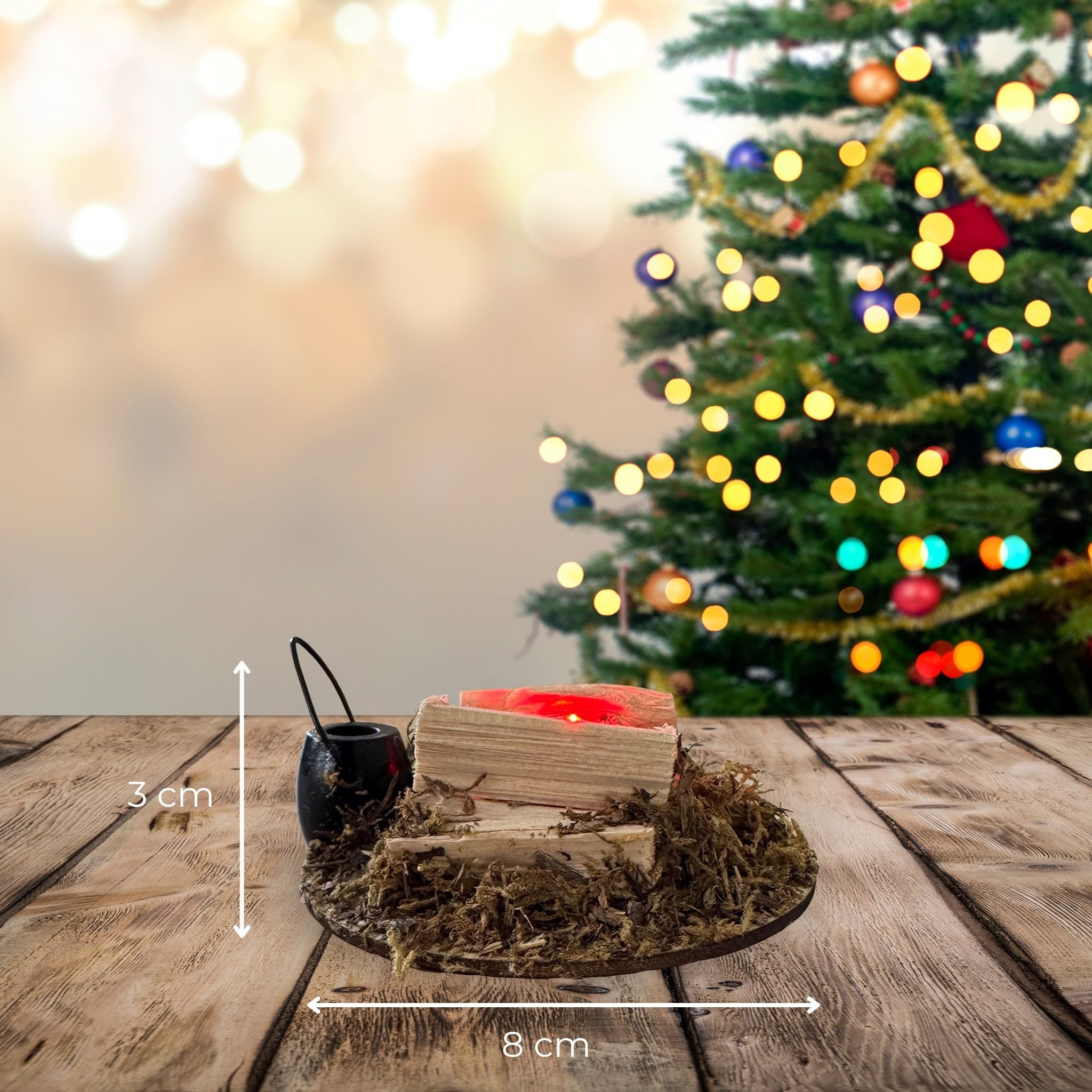 matches21 HOME & HOBBY Krippe Großes LED Lagerfeuer in 8 x 3 cm als Weihnac günstig online kaufen