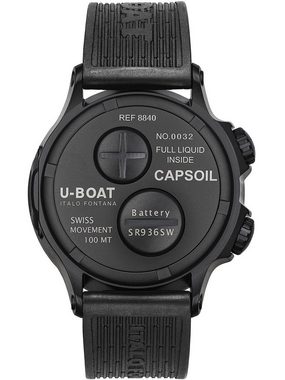 U-Boat Quarzuhr U-Boat 8840/B Capsoil Doppiotempo DLC GMT Herrenuh