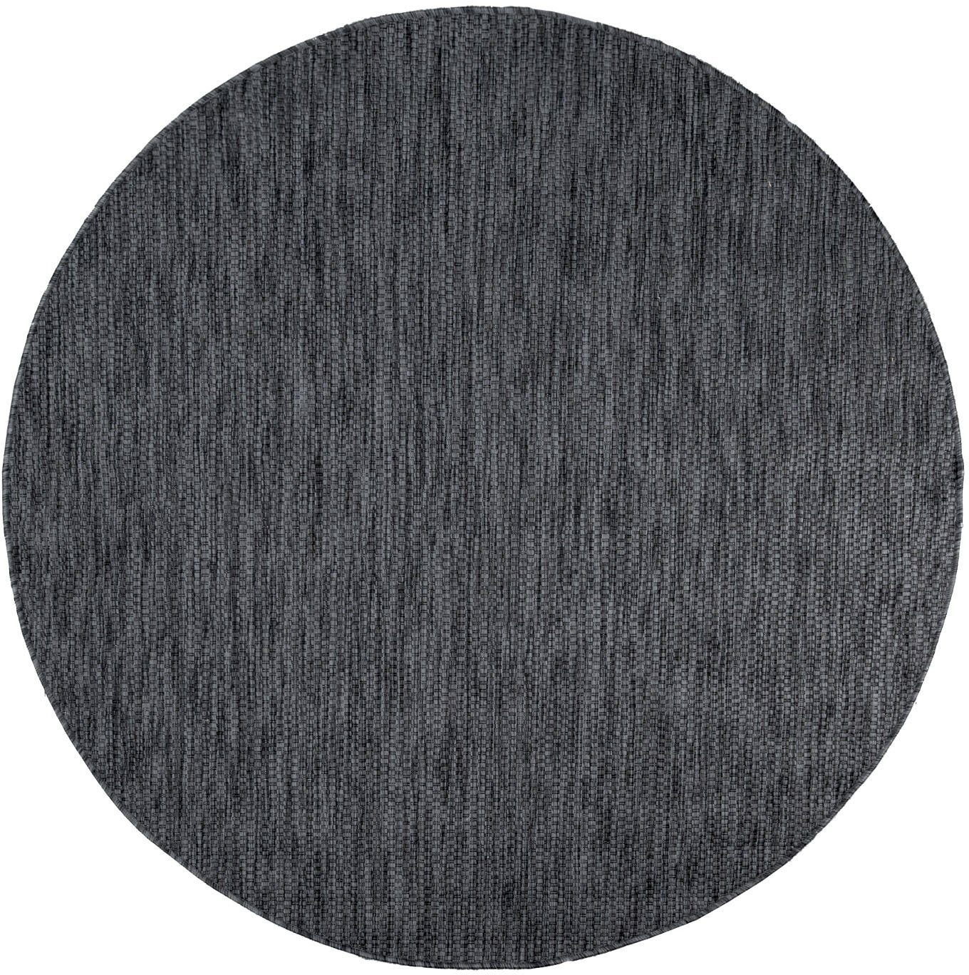 Bruno Banani Teppich Venezia, rund, Höhe: 4 mm, Flachgewebe, Sisal-Optik, meliert, UV-beständig, Outdoor geeignet