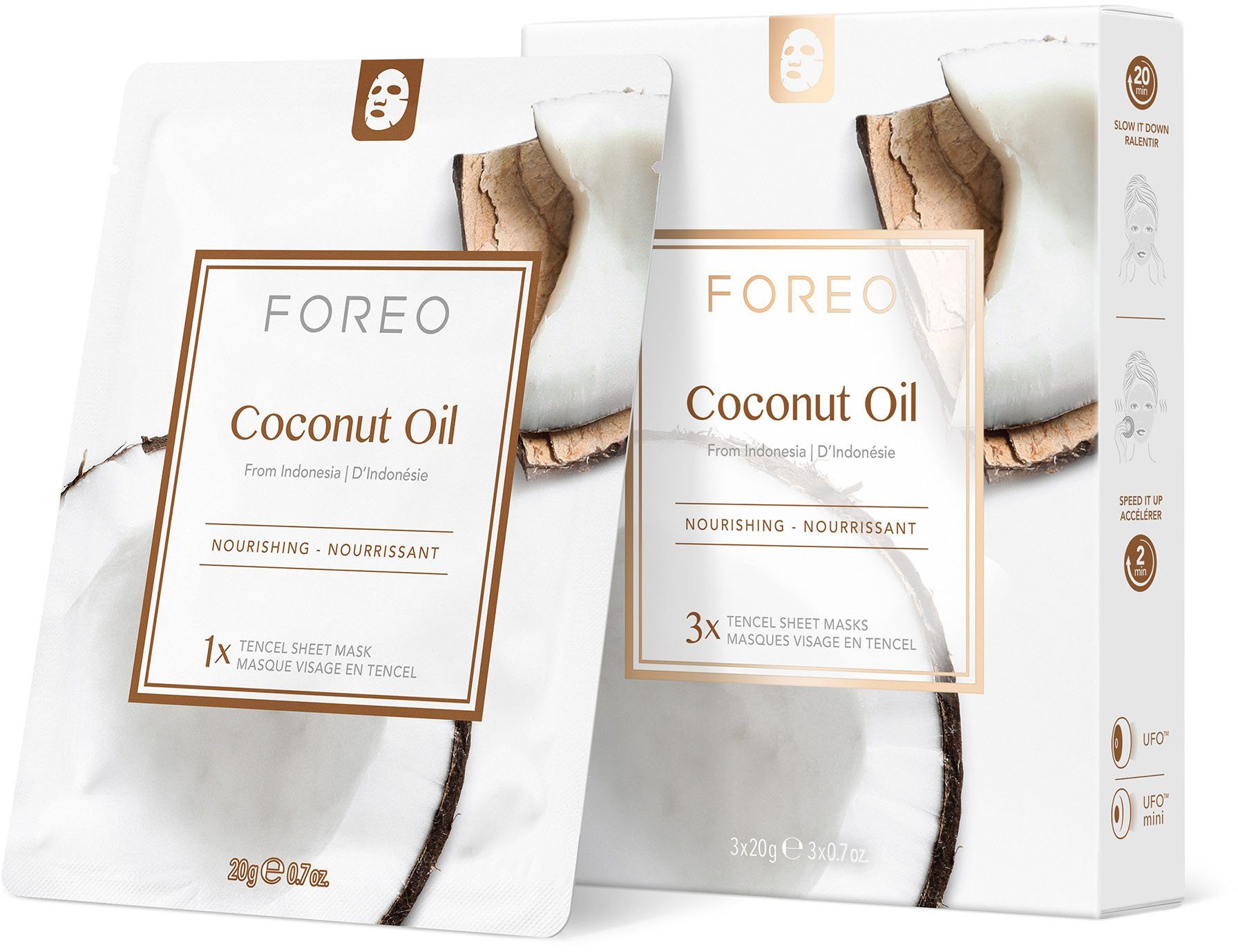 FOREO Gesichtsmaske Farm To Oil Coconut Face Sheet Masks Collection