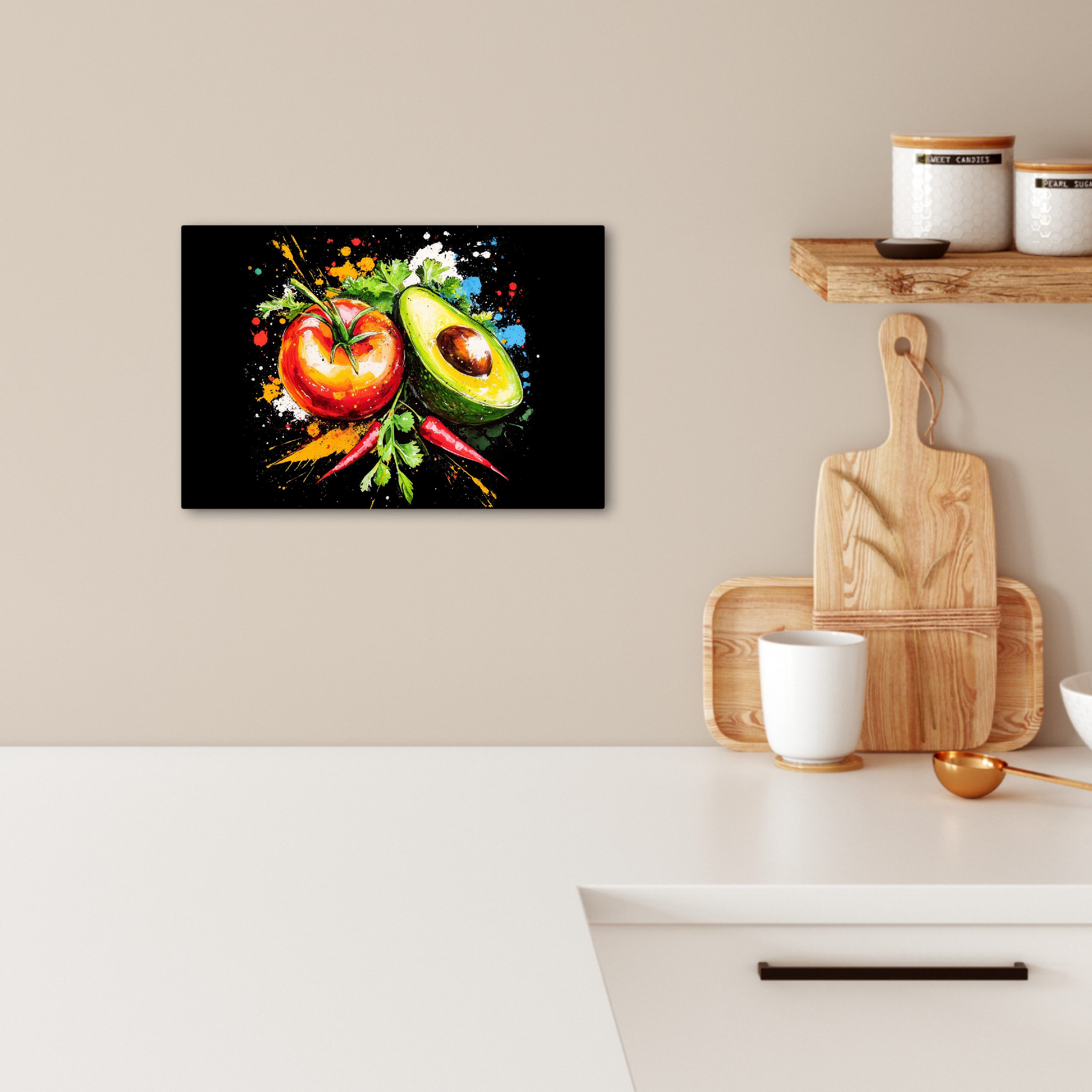 OneMillionCanvasses® Leinwandbild Tomate - Avocado - günstig online kaufen