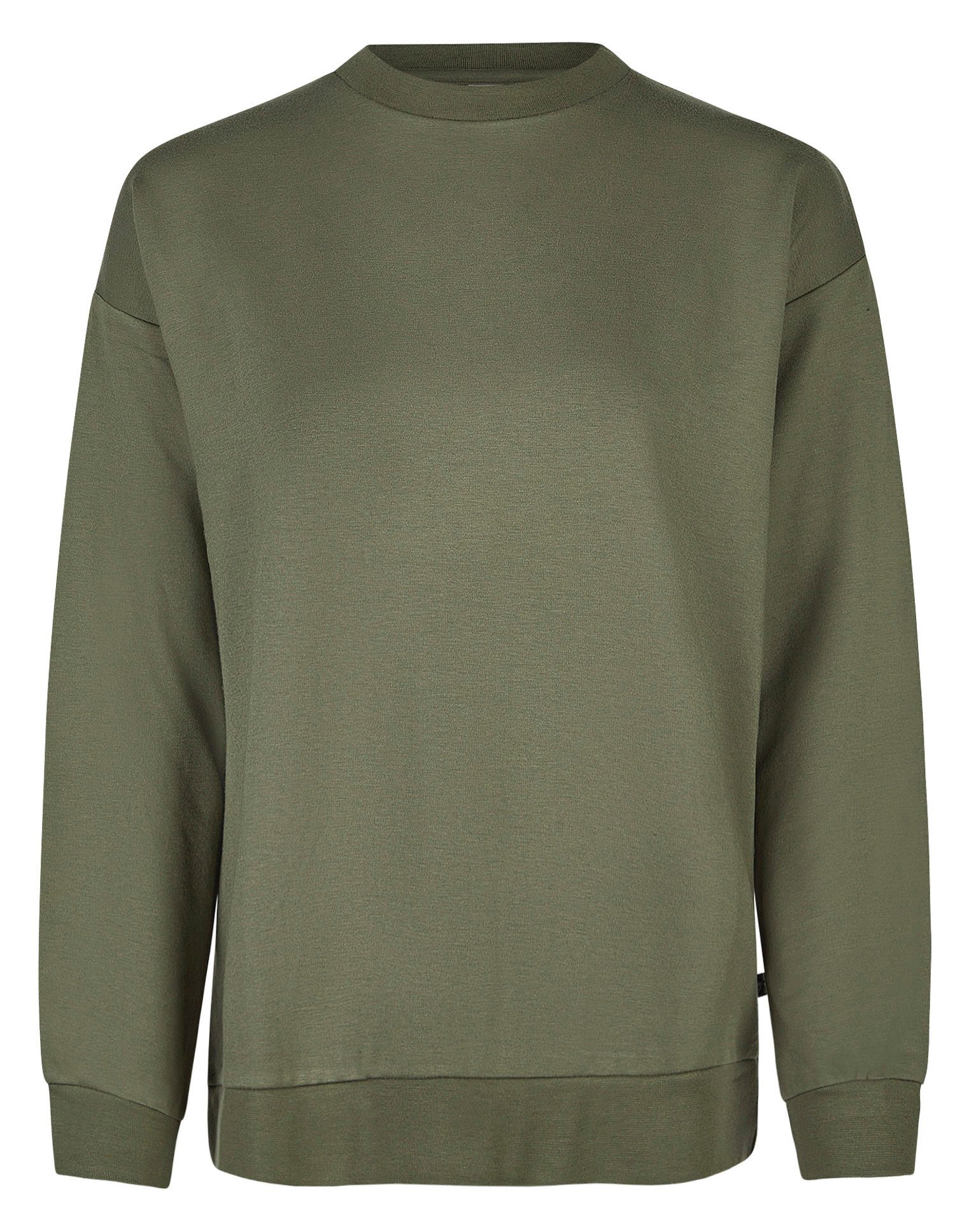 Longsweatshirt Damen Homewear Sweatshirt mit langem Arm