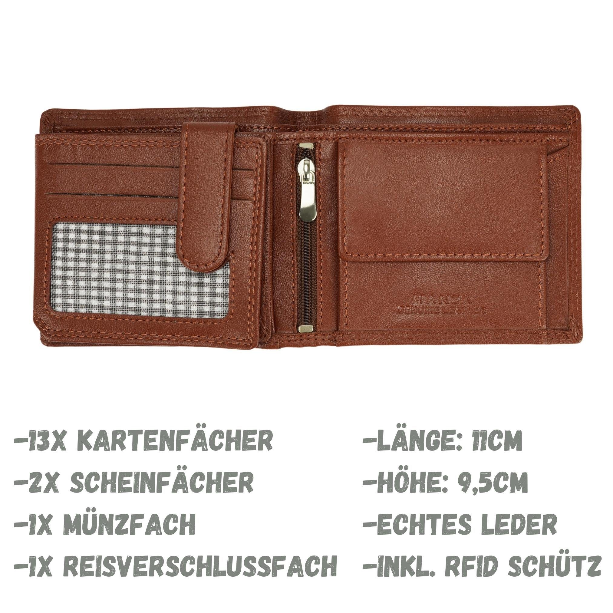 Manza Geldbörse Geldbeutel Herren Börse Echtes günstig online kaufen
