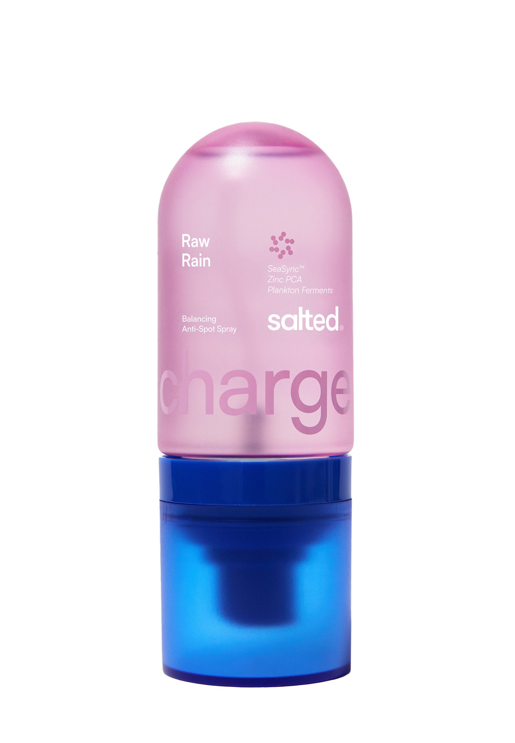 salted. Gesichtsspray Raw Rain, Anti-Pickel Gesichtsspray, ausgleichend, mikrobiom-stärkend, feuchtigkeitsspendend