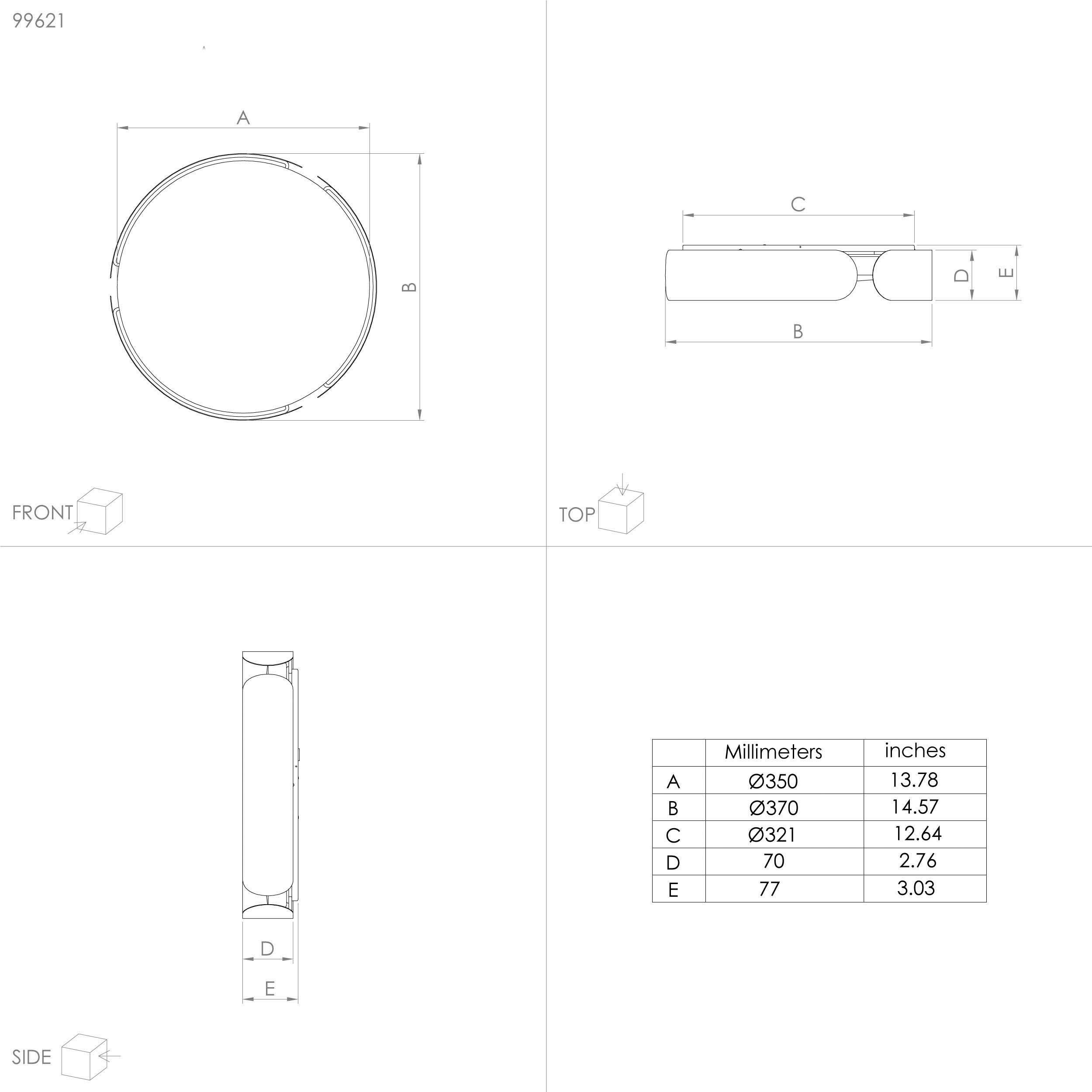 Decke LED integriert, Deckenlampe, Deckenleuchte VALCASOTTO, Wohnzimmerlampe, Schlafzimmerlampe, LED Lampe Warmweiß, fest EGLO