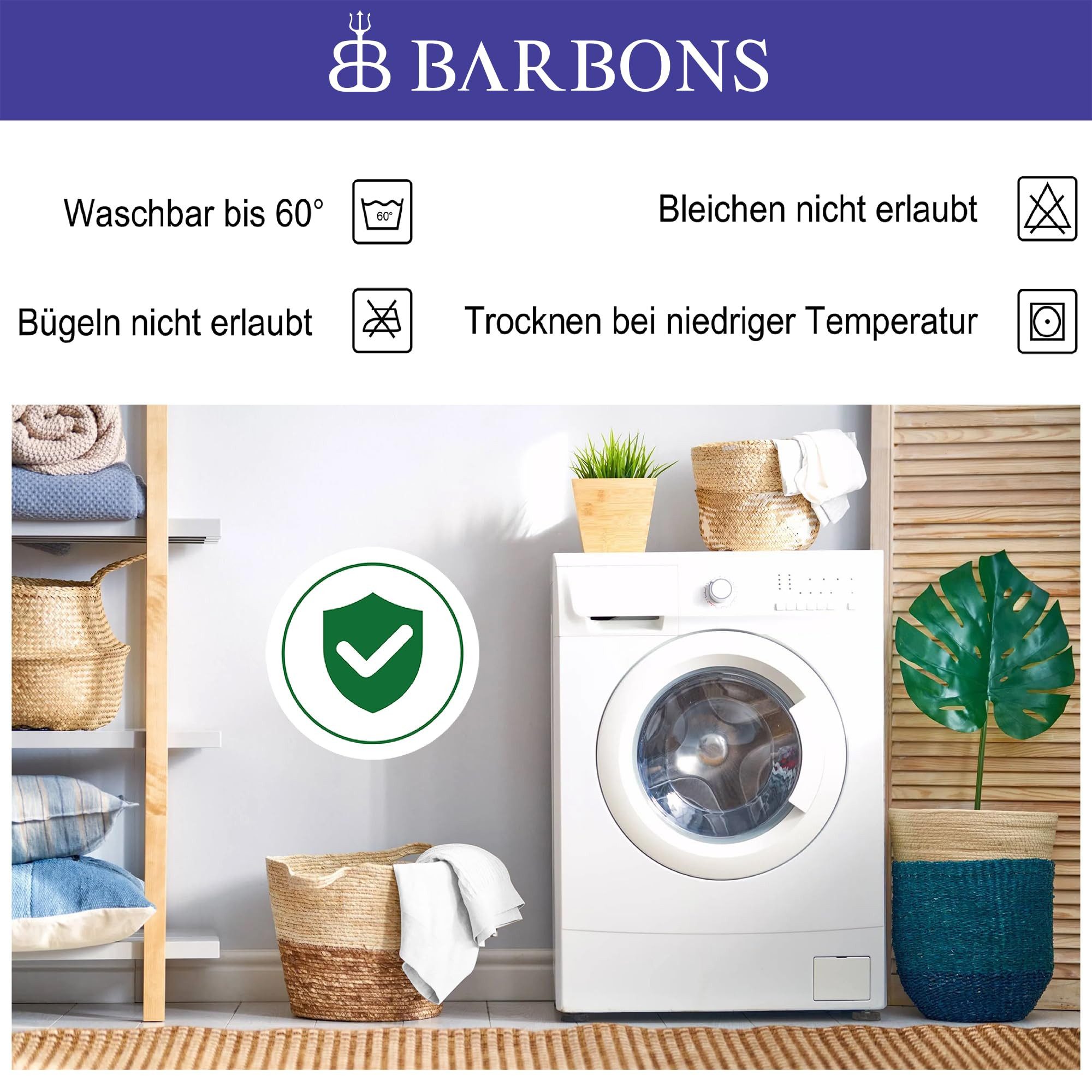 Matratzenschoner Matratzenauflage - Matratzenschutz Baumwolle BARBONS günstig online kaufen