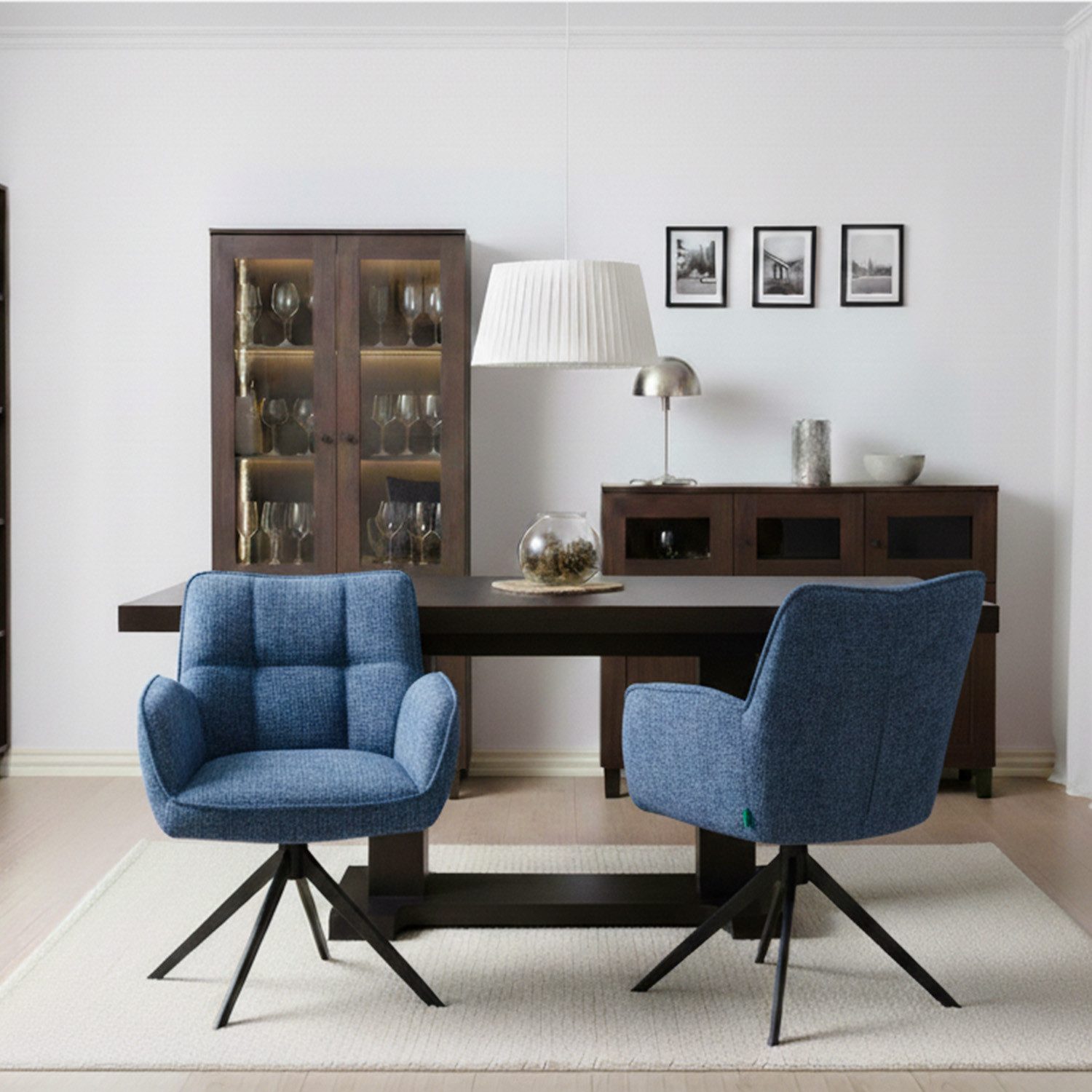 DUBI Möbel Polsterstuhl Mika-Enya 2er-Set, Federkern, günstig online kaufen