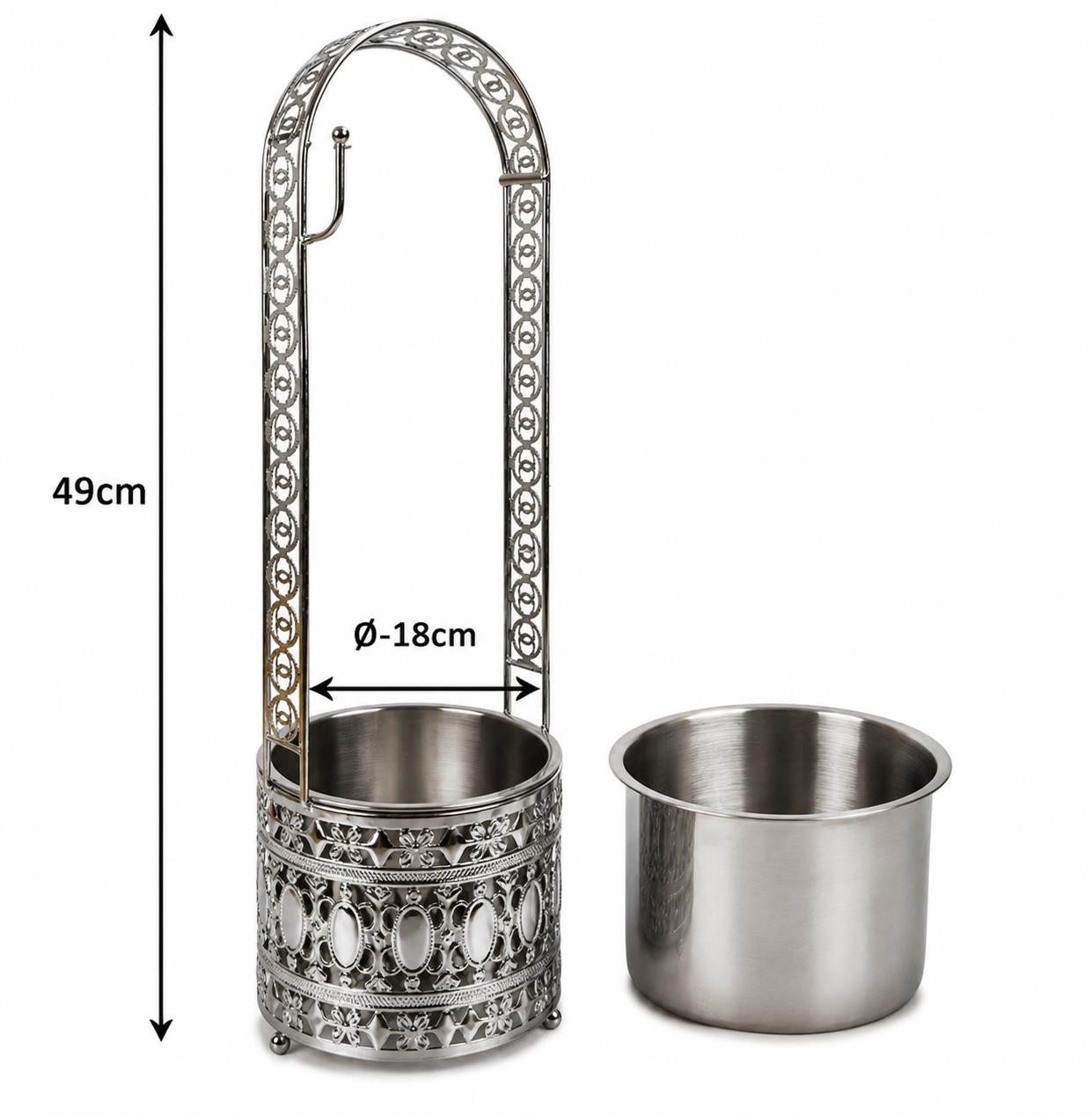 BAYLI Kohlekorb Bayli Shisha Kohlebehälter, Gesamthöhe - 49 cm - Kohlekorb für die