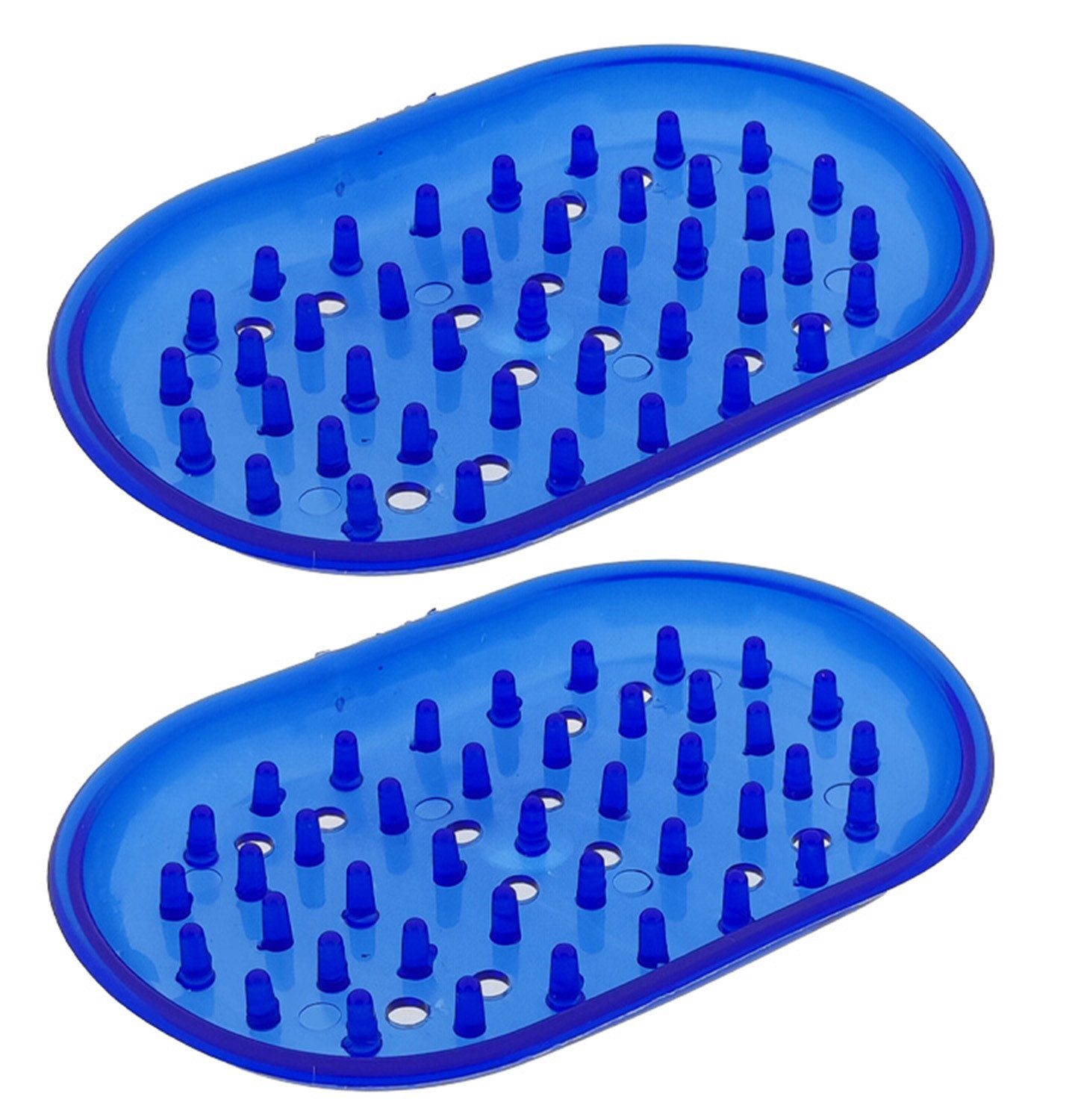 varivendo Seifenablage 2er Set Seifen-Igel blau, Breite: 8,5000000000000 cm, Ø 0 cm, PVC, Stück, 1-St., Seifen-Igel, seifenablage seifenigel seifenunterlage pvc seifenhalter badzubehör ba