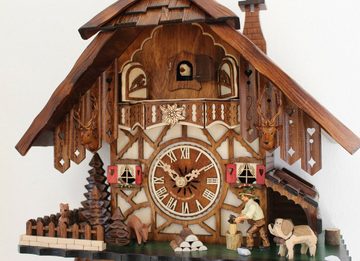 Clockvilla Hettich-Uhren Wanduhr Original Schwarzwälder Kuckucksuhr