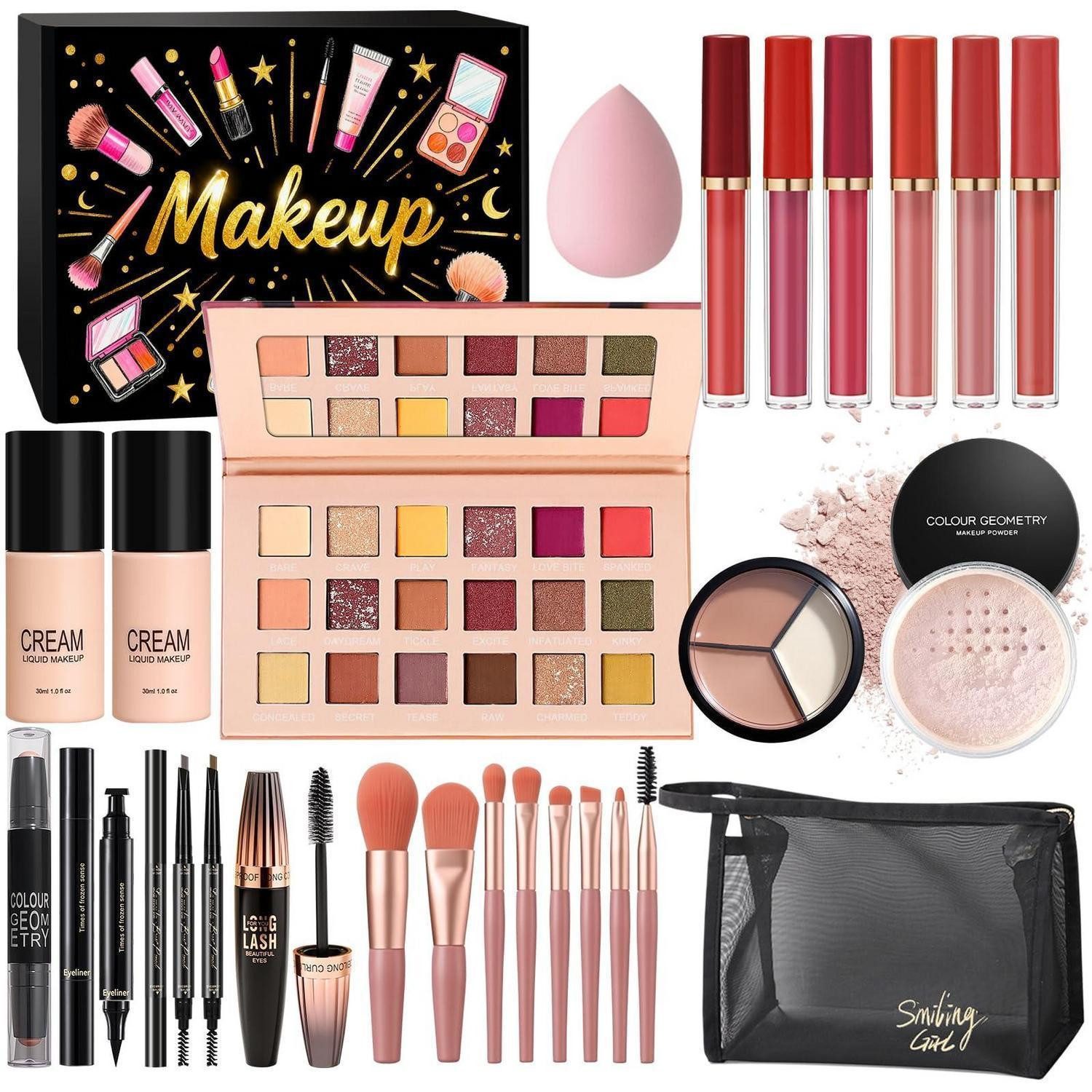 LuxusKollektion Schmink-Set Schminkset All-in-One Kosmetik Geschenkset