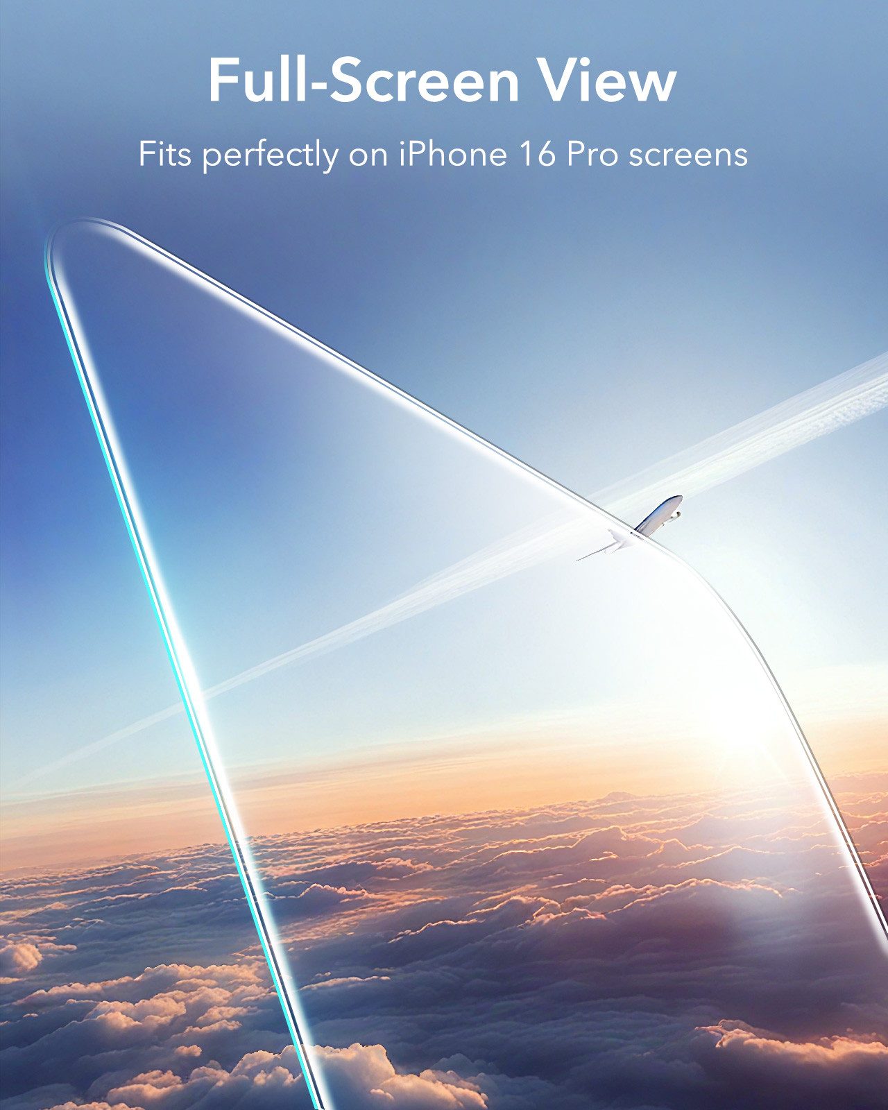 ESR Displayschutzglas Armorite Displayschutz für iPhone 16 Pro für iPhone 16 Pro, Einfache Anbringung, Ultimativer Bildschirmschutz – Bild 5 von 5