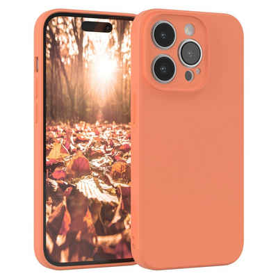 EAZY CASE Handyhülle TPU Hülle für Apple iPhone 14 Pro 6,1 Zoll, Schutzhülle mit Kameraschutz telefonhülle elastisch bumper tpu Orange